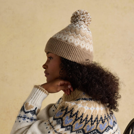 Women's Kara Bobble Hat Beige