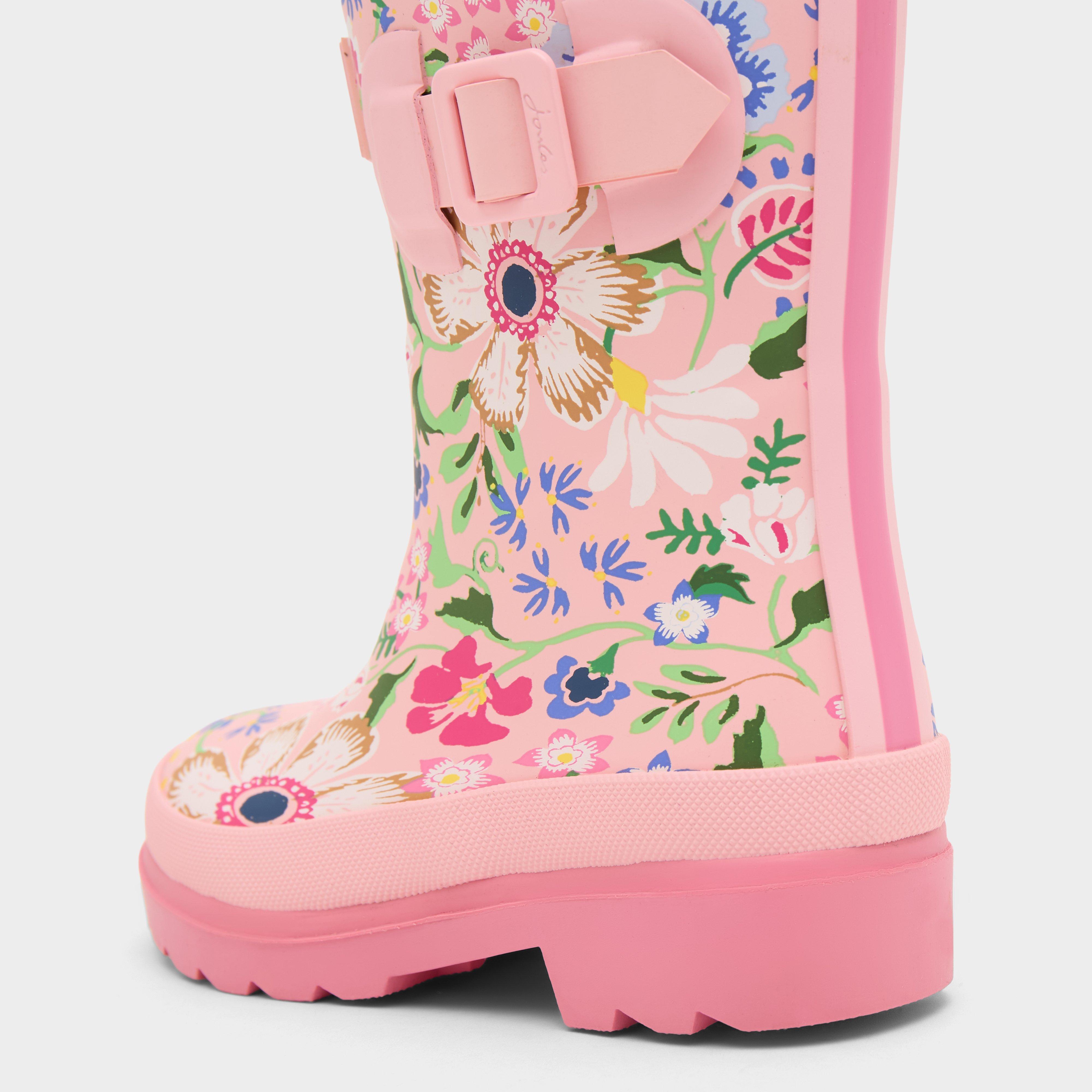 Kids' Floral Printed Wellies