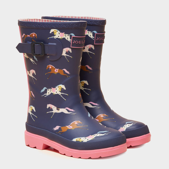 Kids' Horse Printed Wellies