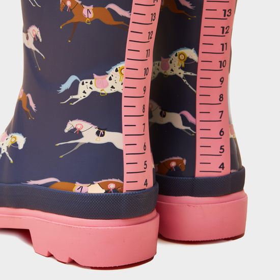 Kids' Horse Printed Wellies