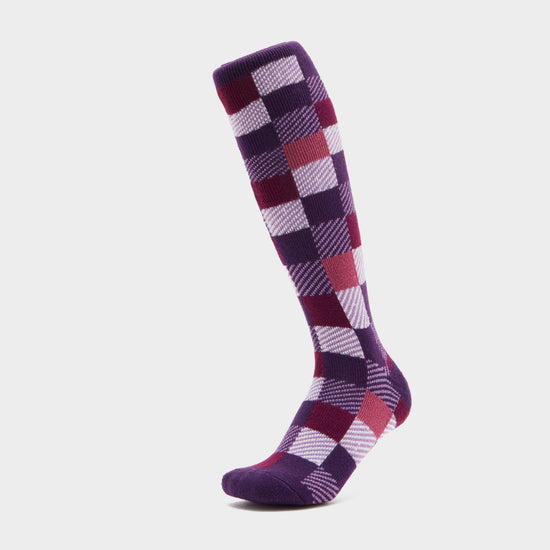 Women's Checked Long Socks