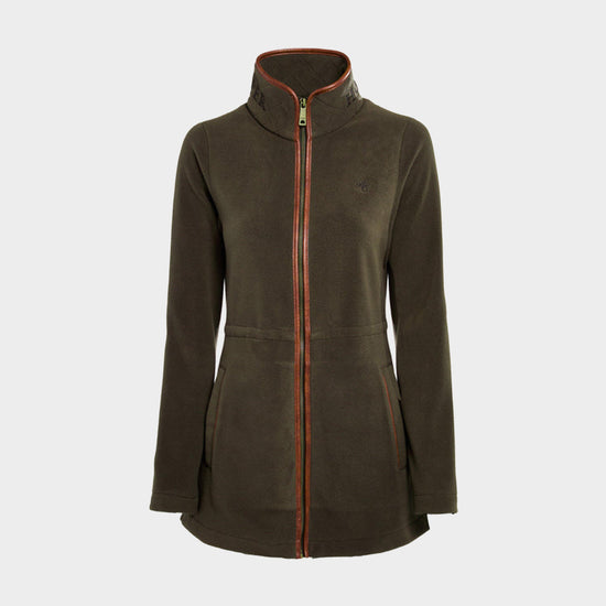 Womens Country Longline Fleece Khaki