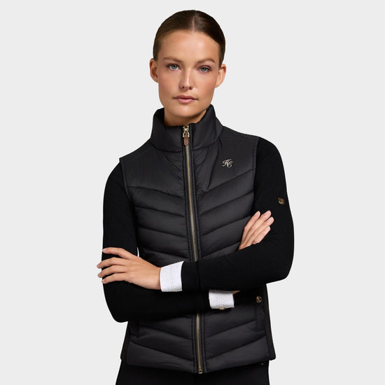 Hybrid Equestrian Gilet Black