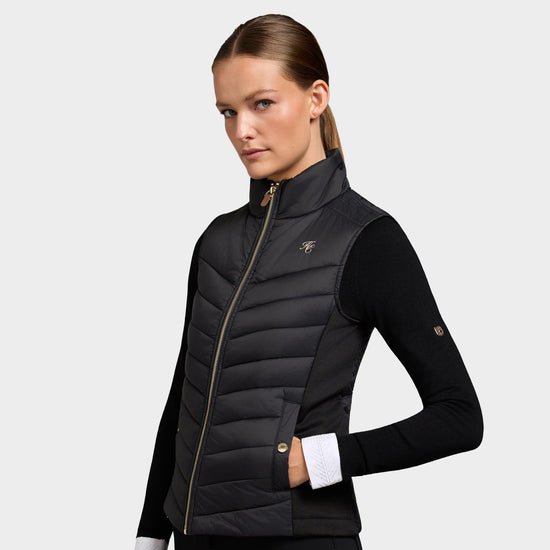 Hybrid Equestrian Gilet Black