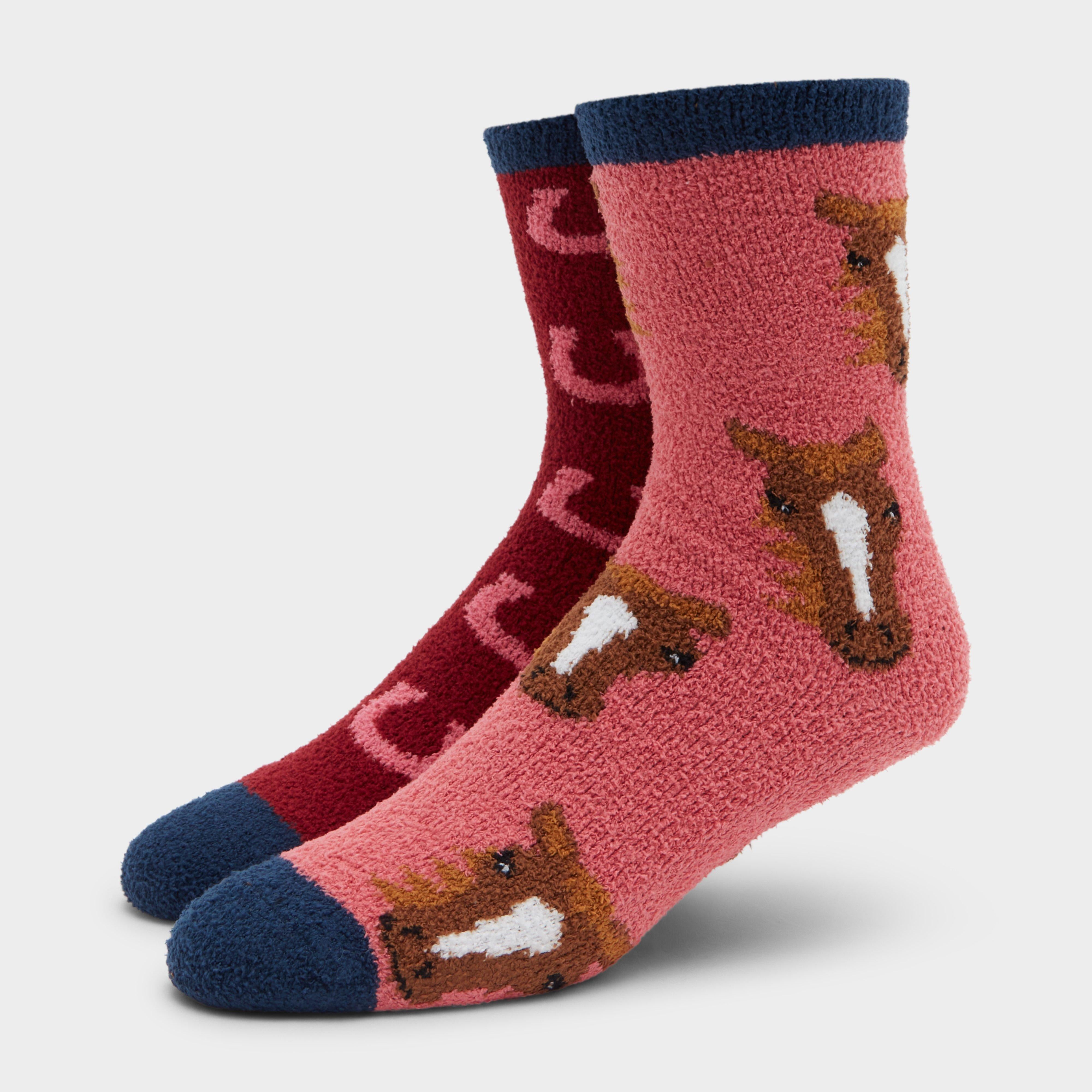 Women's Lounge Socks 2 Pack Horse