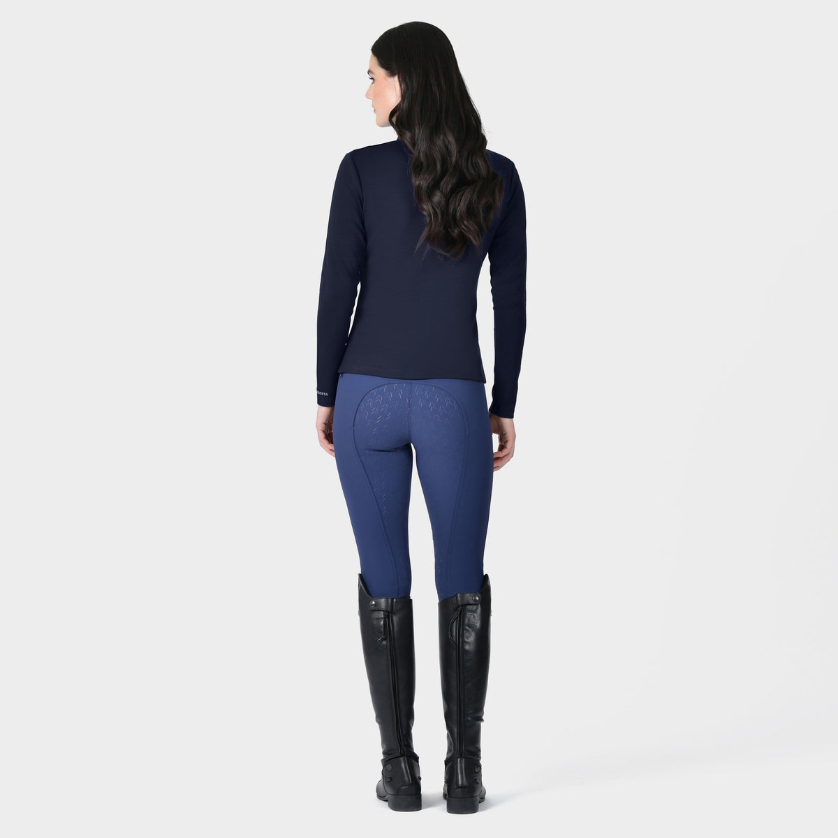 Women's Half Zip Long Sleeve Mid Layer Navy