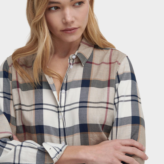 Women's Bredon Regular Long-Sleeved Shirt Hessian Tartan
