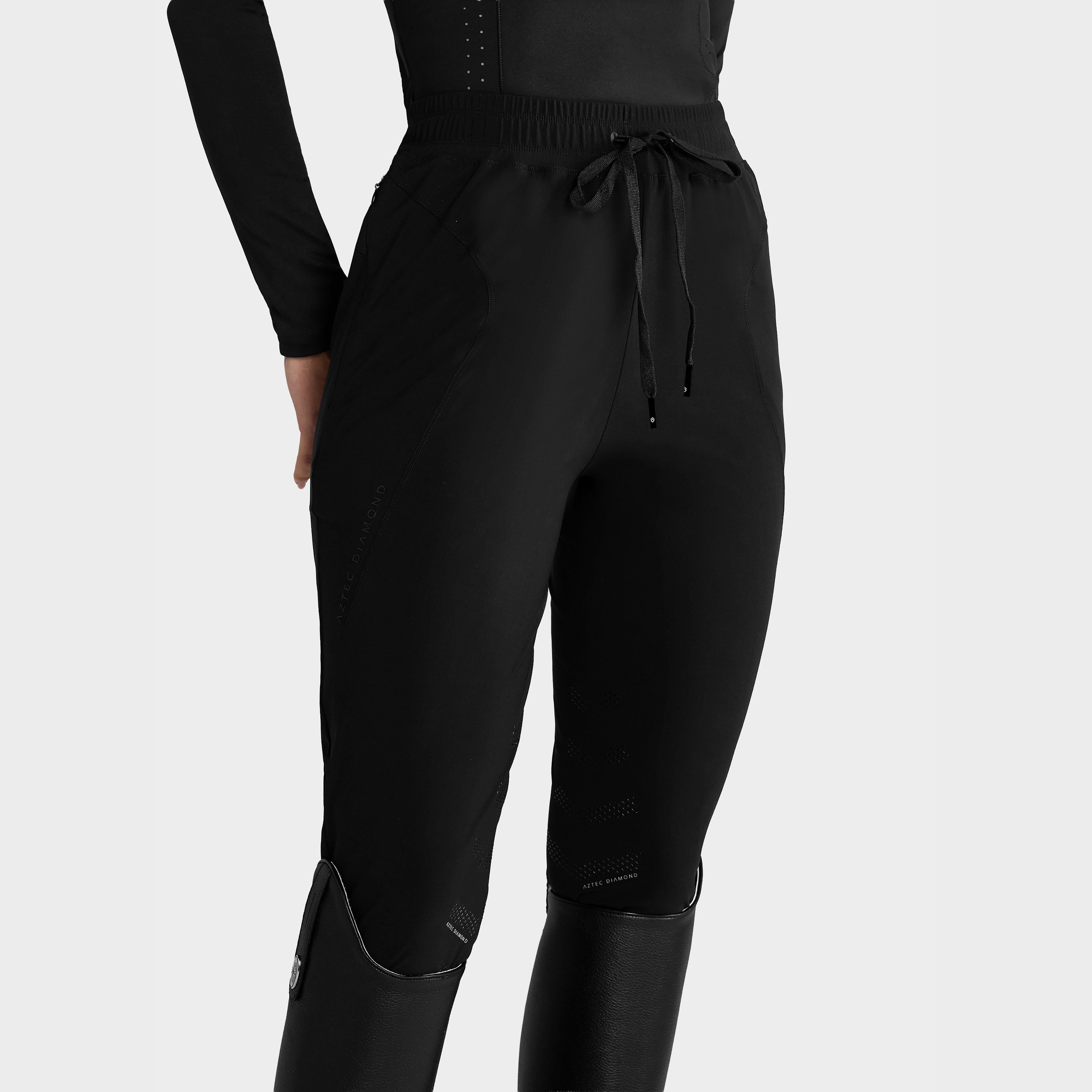 Women’s Knee Grip Training Pants Black