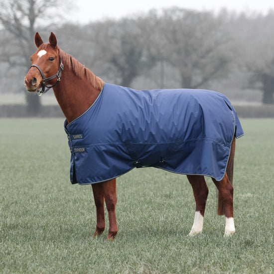 Typhoon Lite Standard Neck Turnout Rug 0G Navy