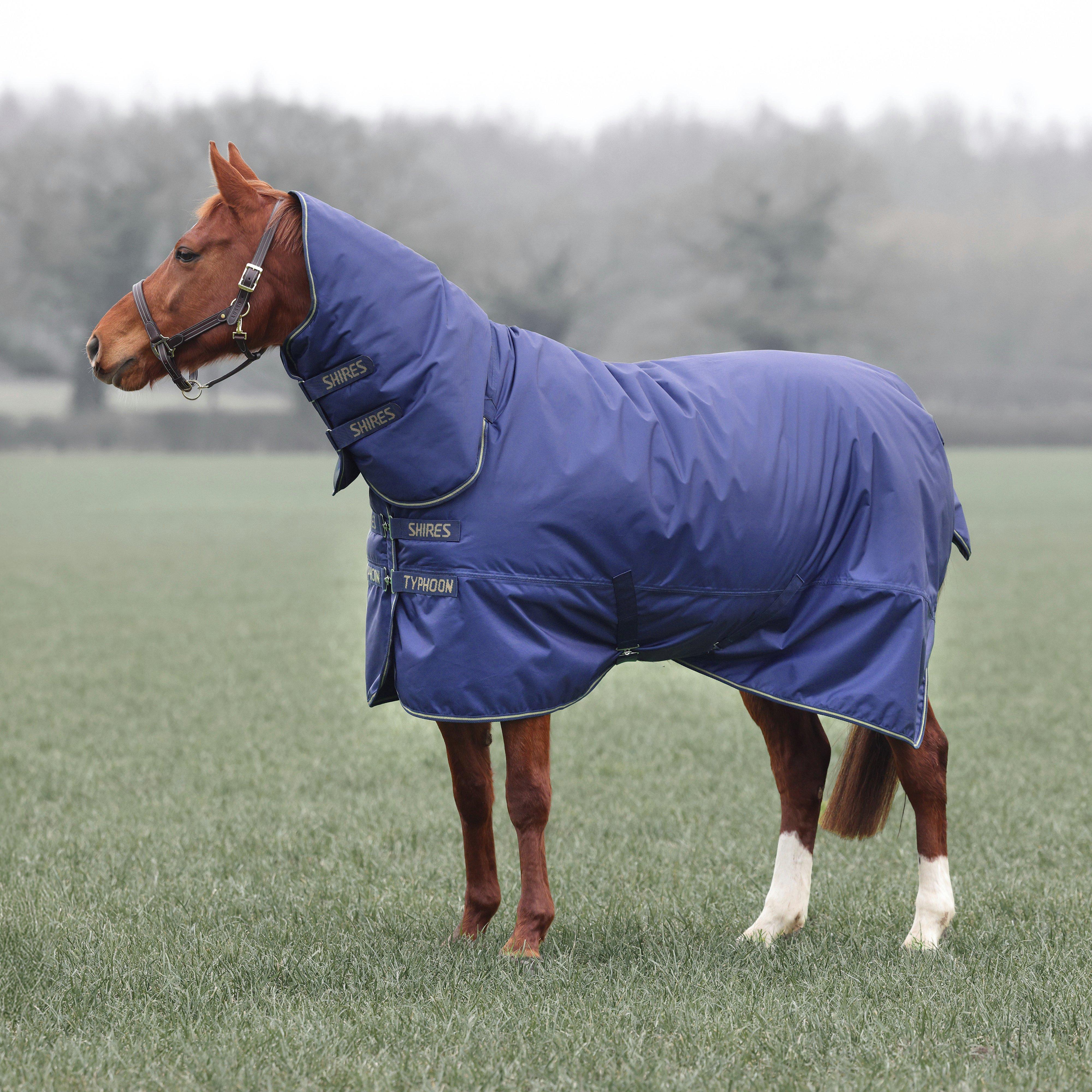 Typhoon Lite Standard Neck Turnout Rug 0G Navy