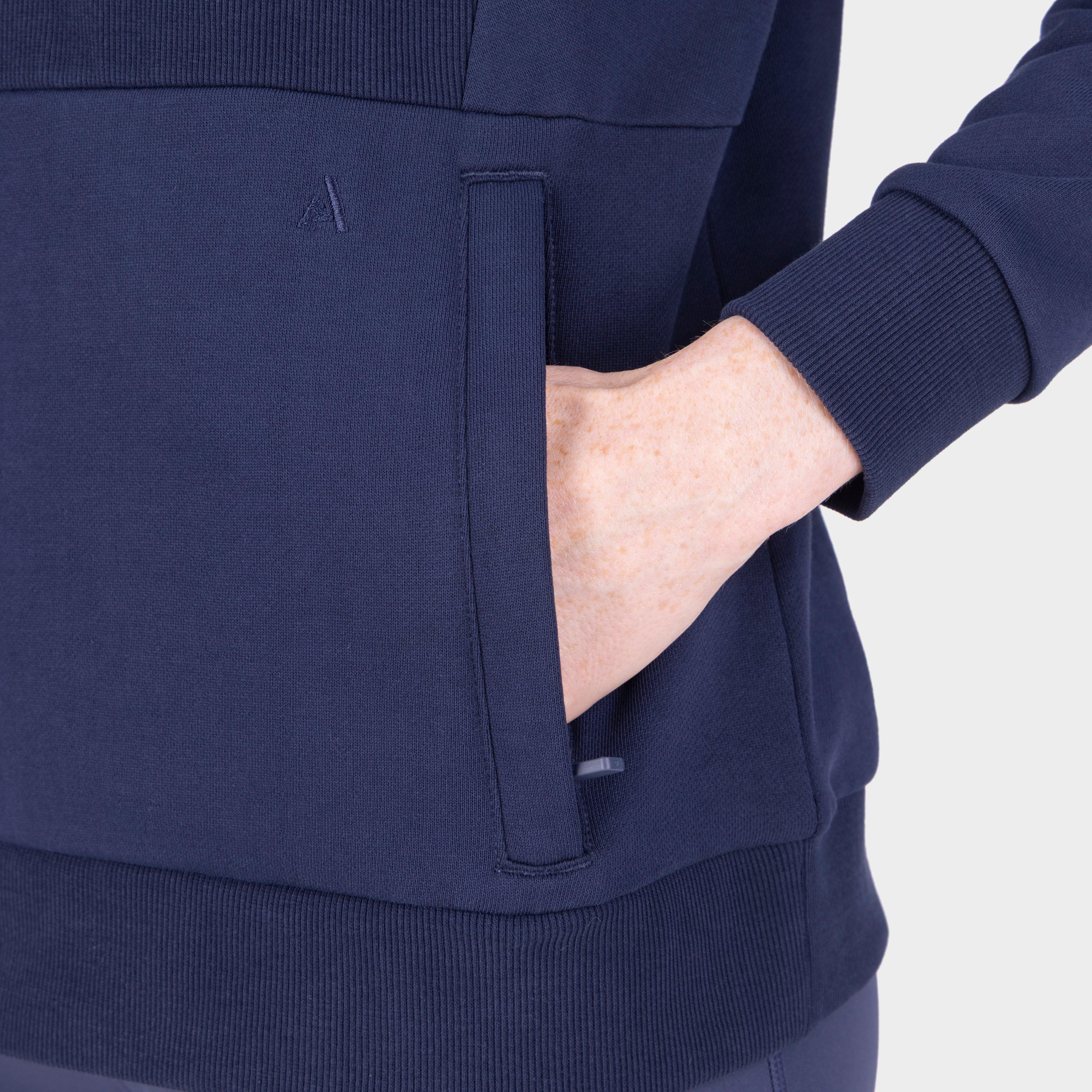 Women’s React Quarter Zip Sweater Midnight