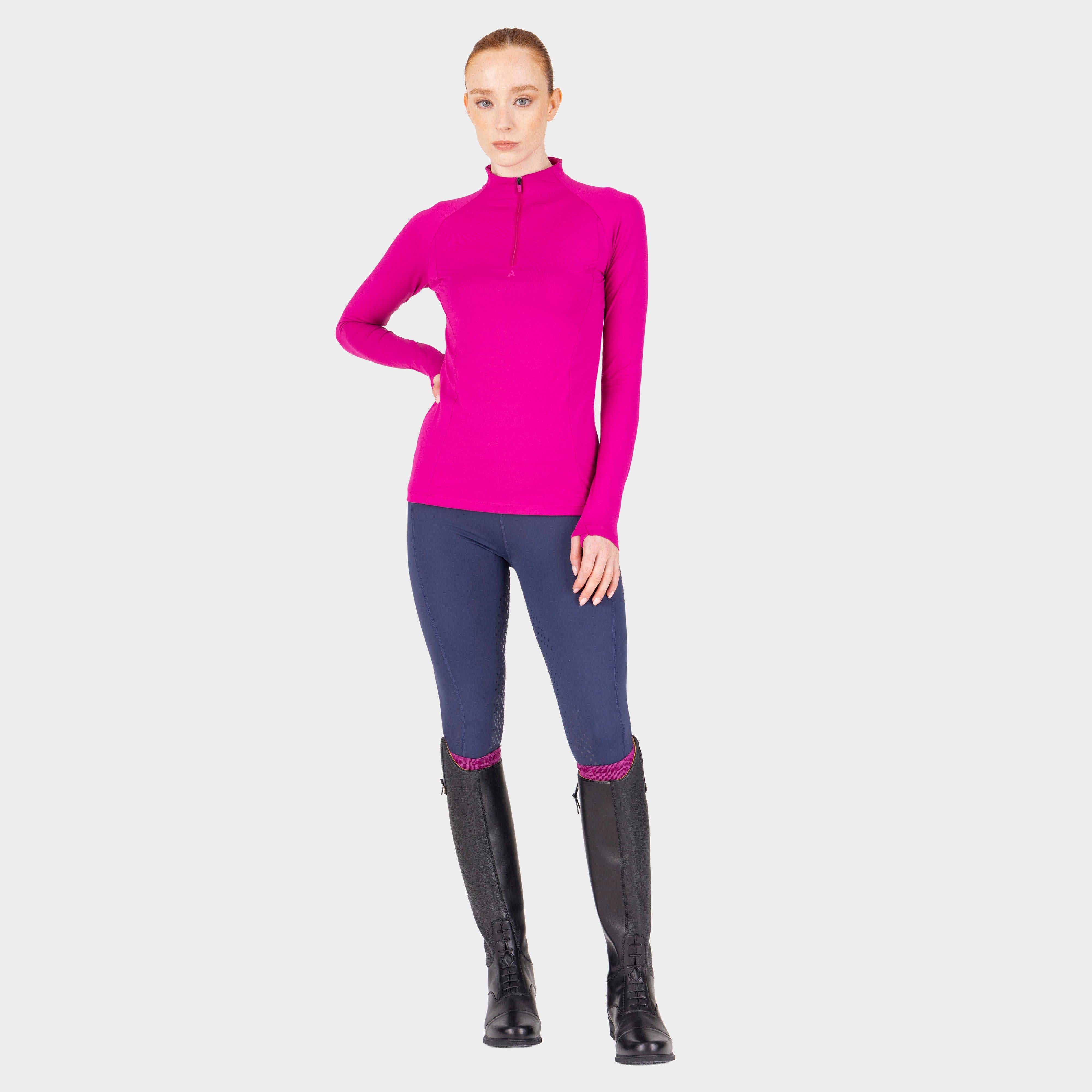 Women's React Long Sleeve Base Layer Fuchsia