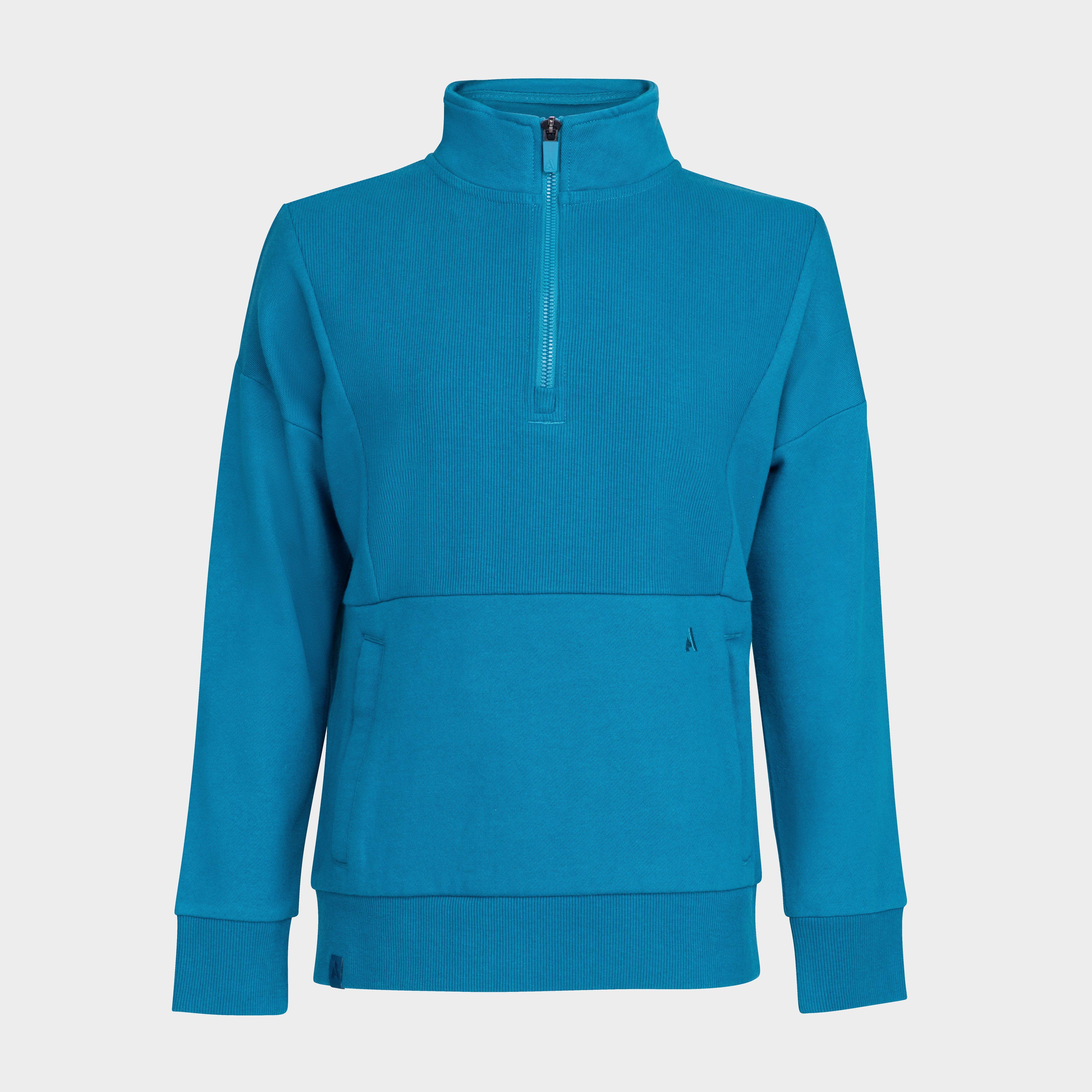 Young Rider React Quarter Zip Sweater | Kingfisher