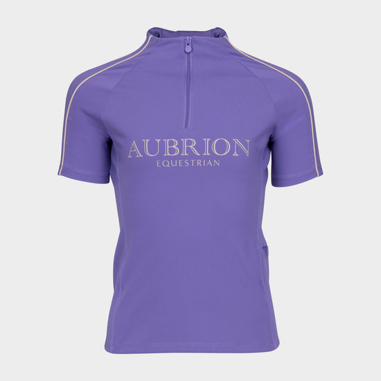 Young Rider Equestrian Short Sleeve Base Layer Heather