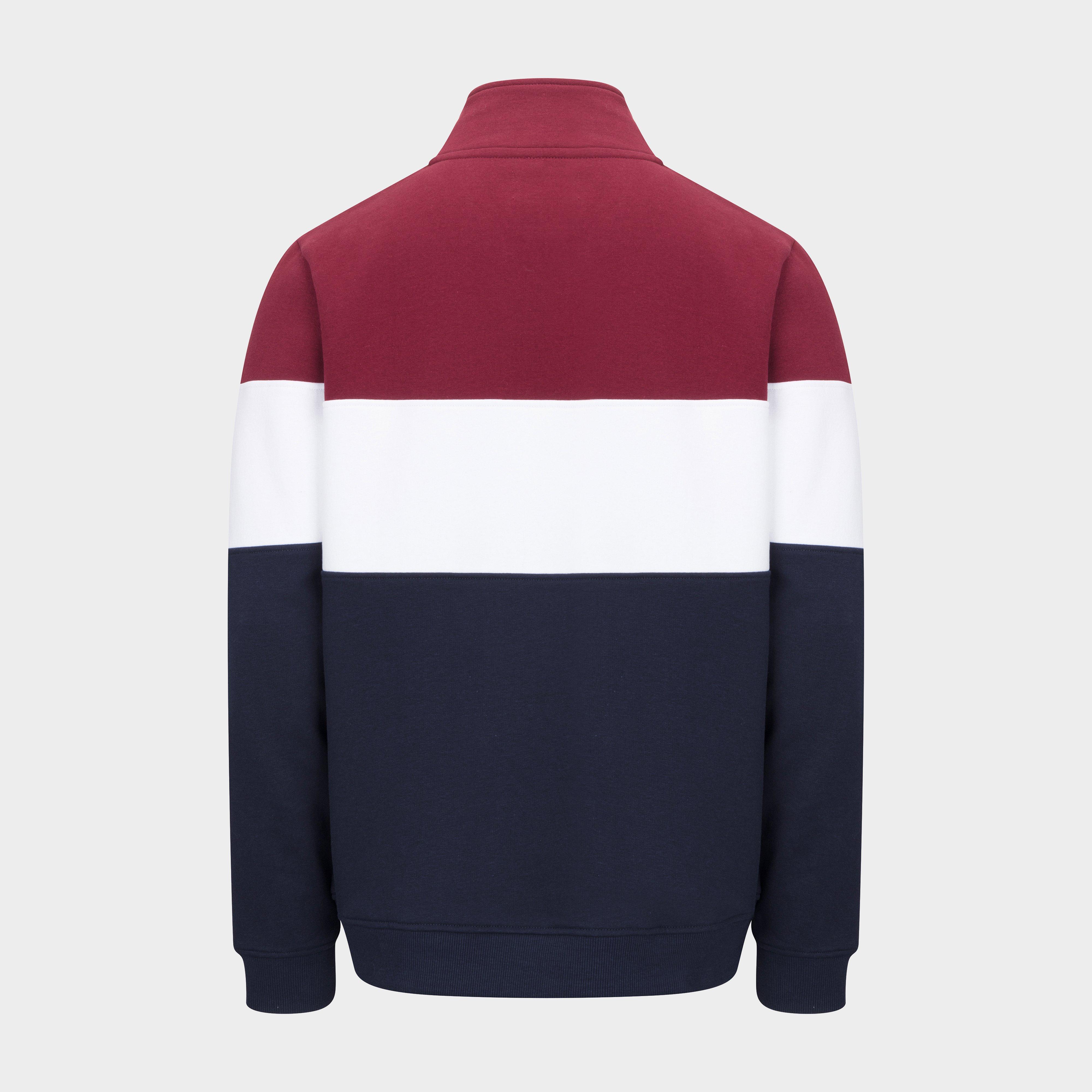 Men’s Dumfries 1888 1/4 Zip Sweatshirt Burgundy