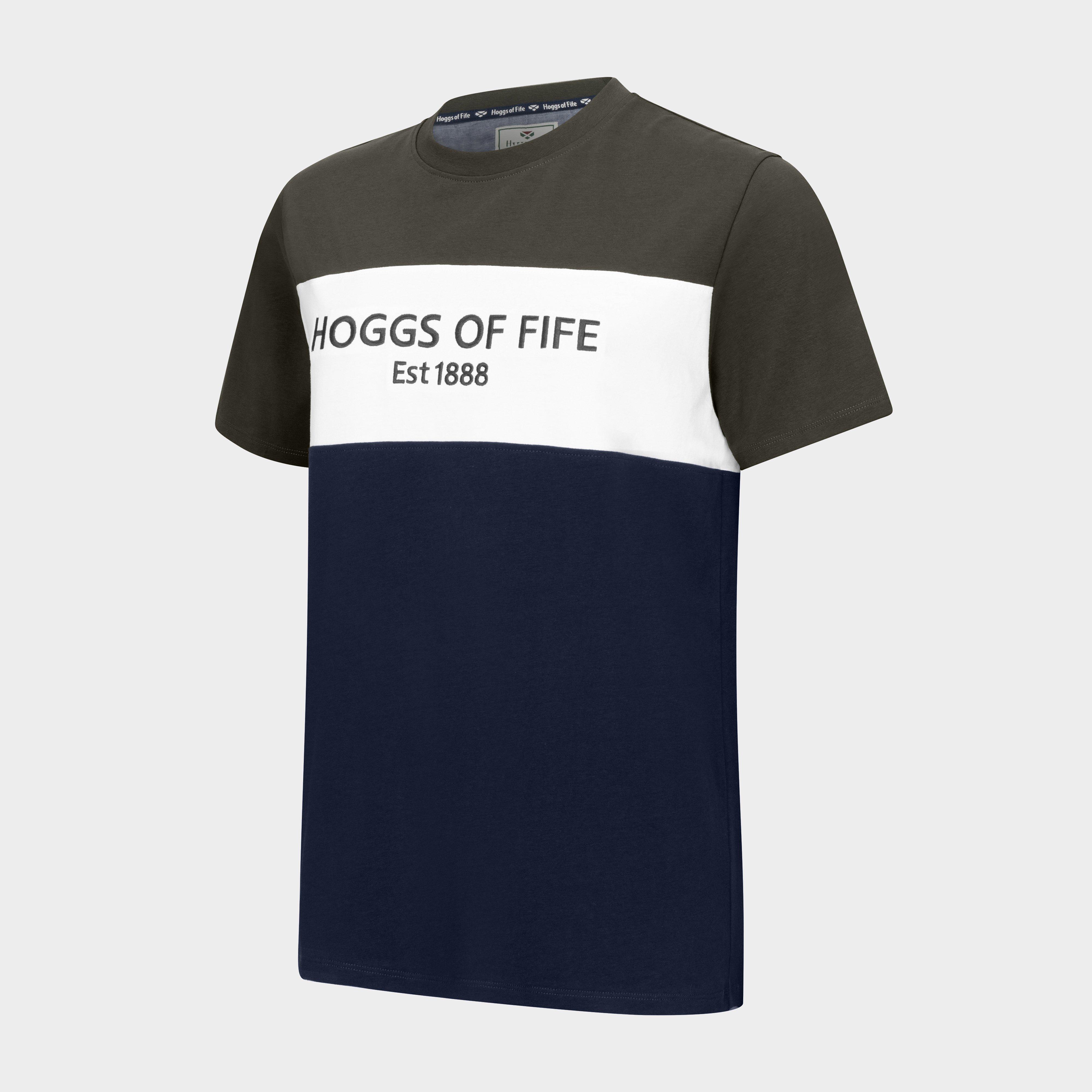 Men’s Dalbeattie Colour Block T-Shirt Forest Green/White/Navy