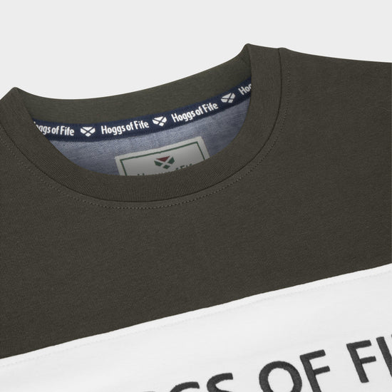 Men’s Dalbeattie Colour Block T-Shirt Forest Green/White/Navy
