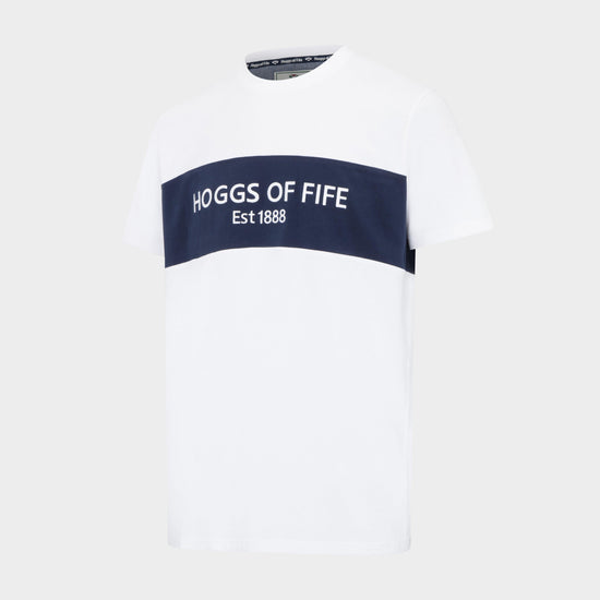 Men’s Dalbeattie Colour Block T-Shirt White/Navy/White