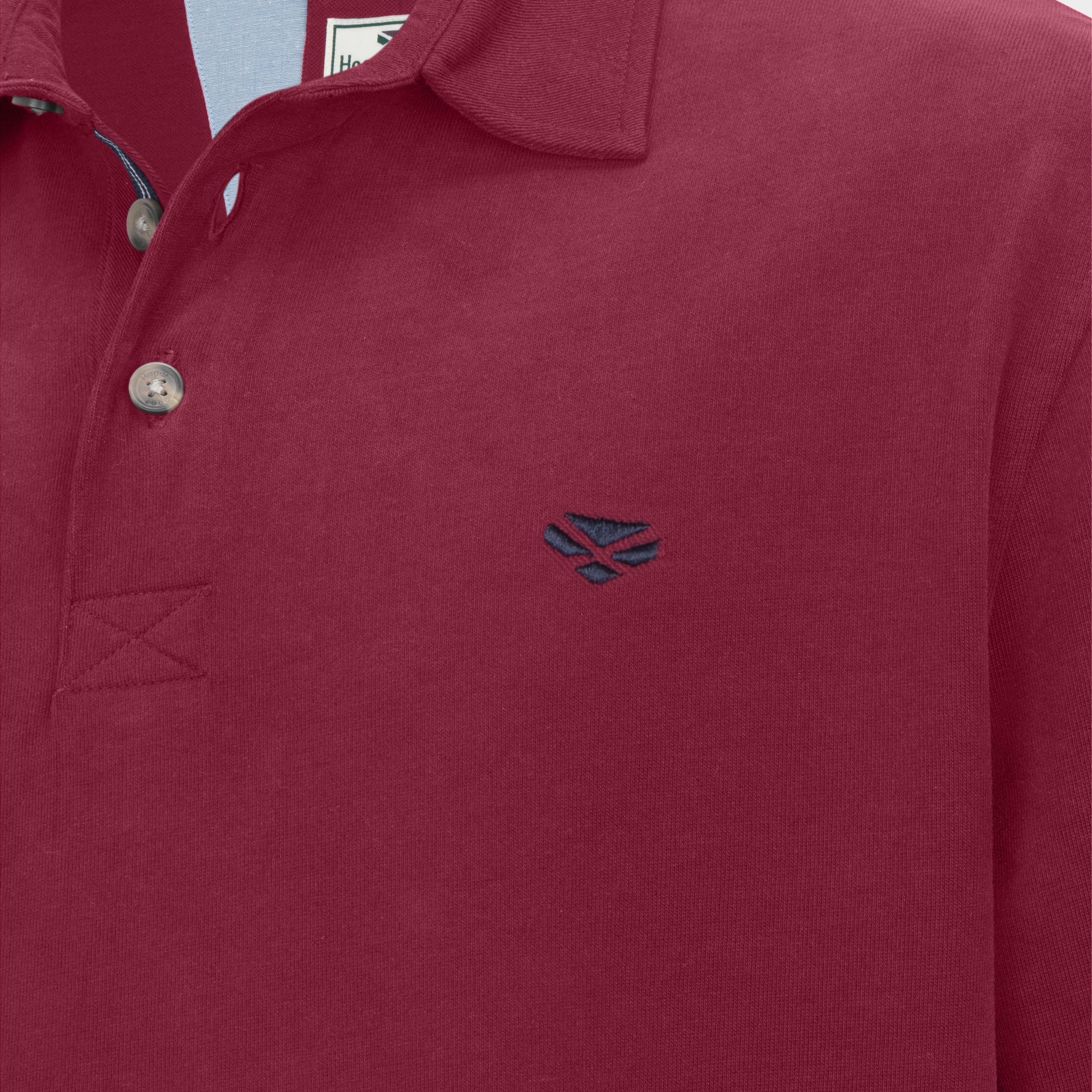 Men’s Moffat Long Sleeve Rugby Shirt Burgundy