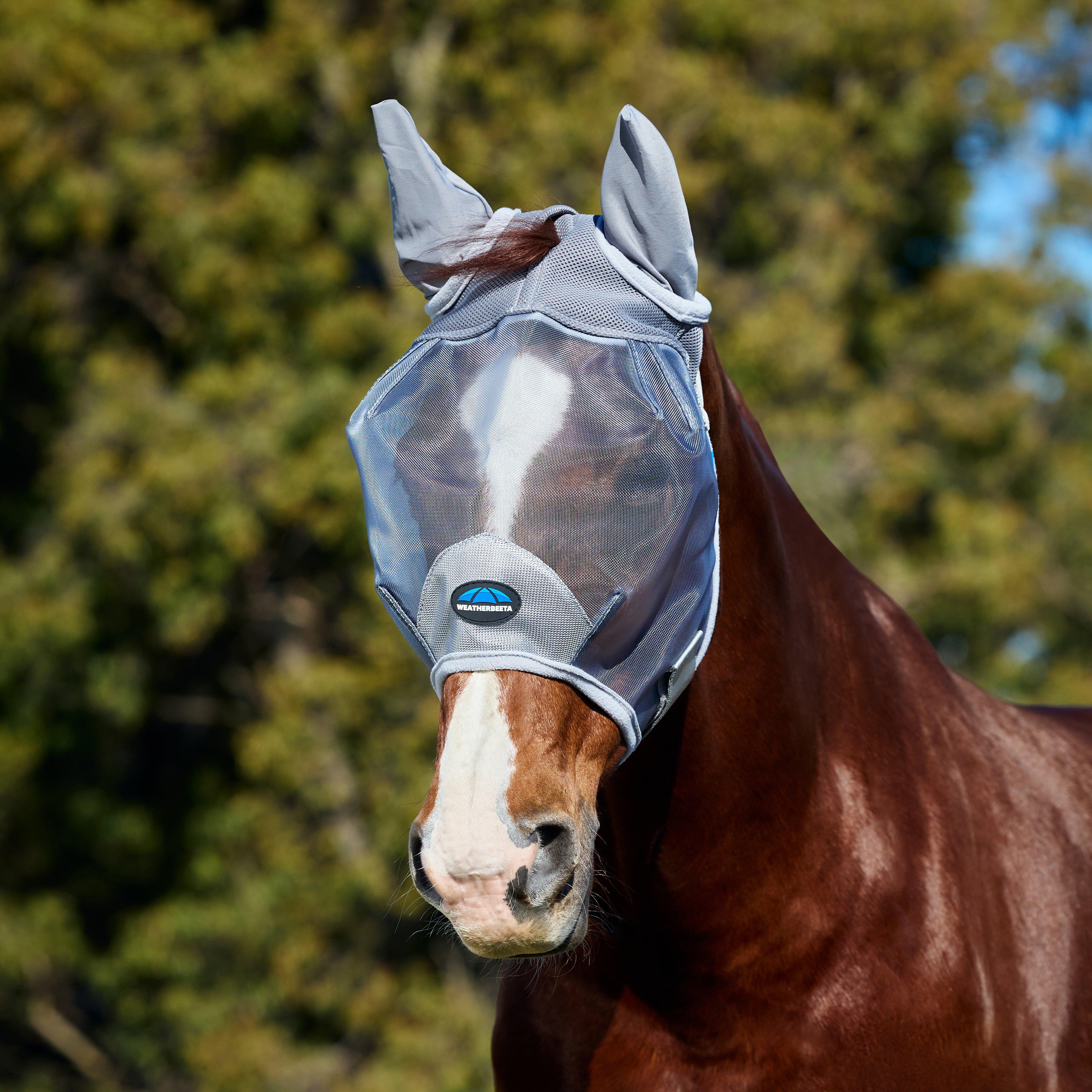 ComFiTec Fine Mesh Fly Mask With Ears Grey
