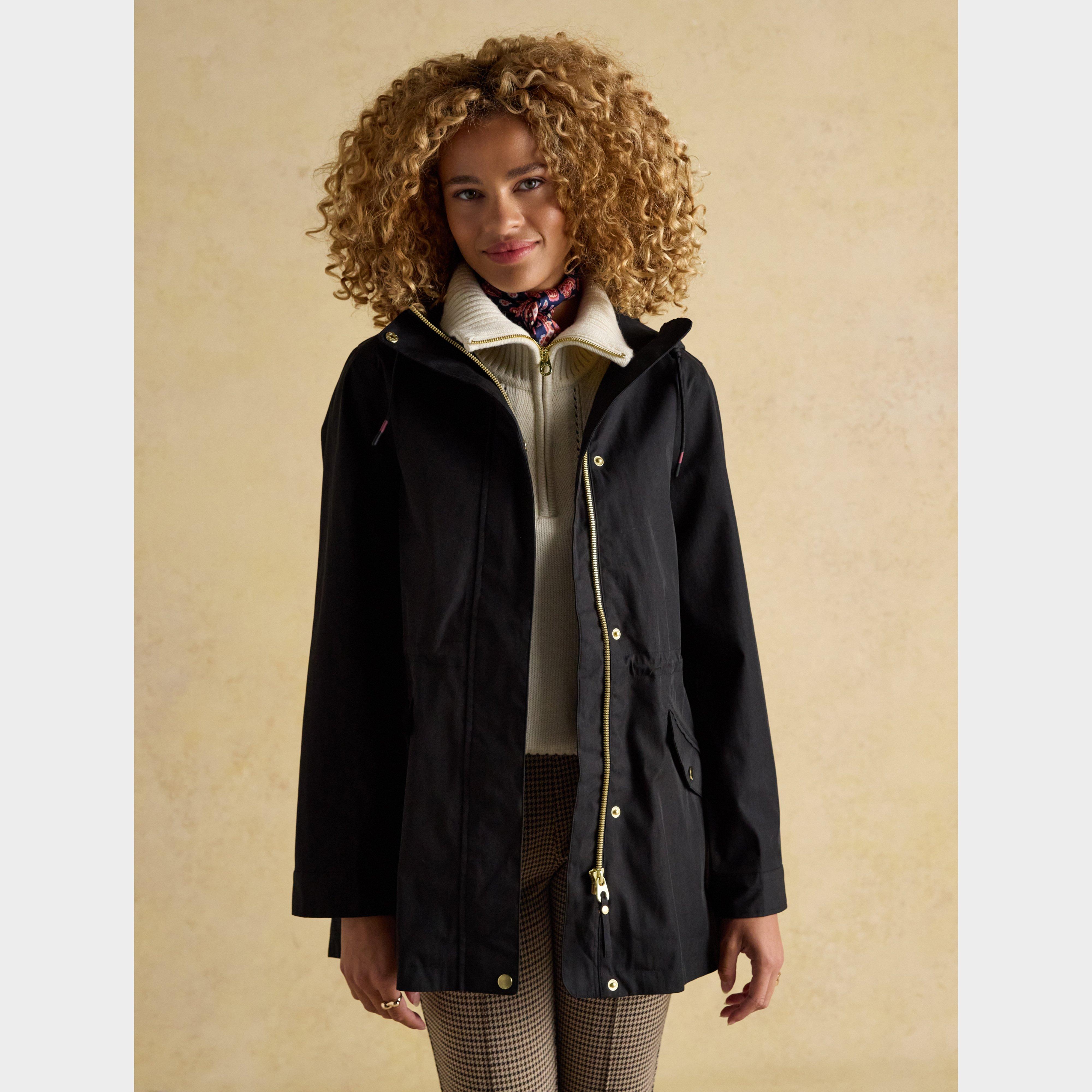 Portwell Black Hooded Waterproof Raincoat