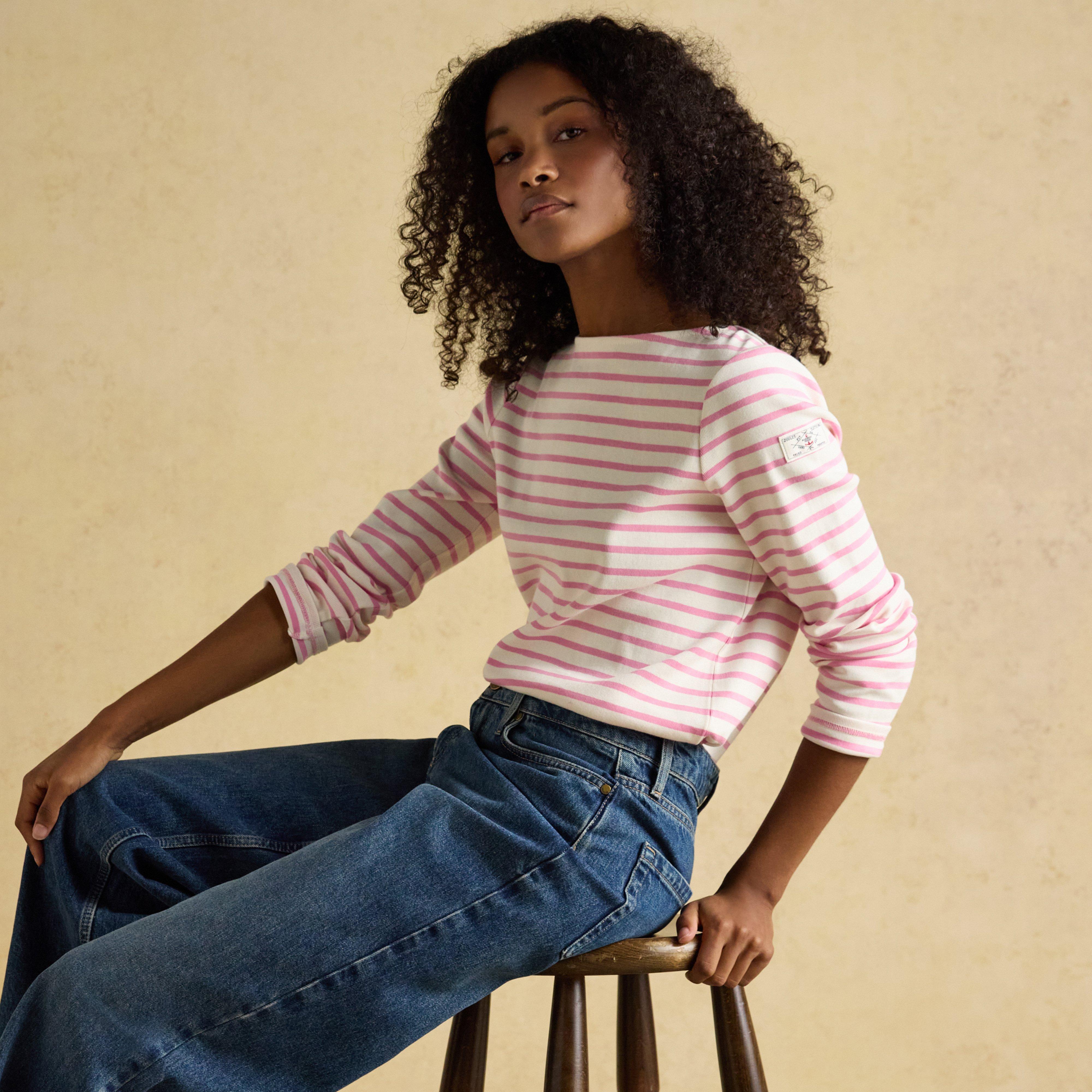 Women's Harbour Striped Boat Neck Breton Top