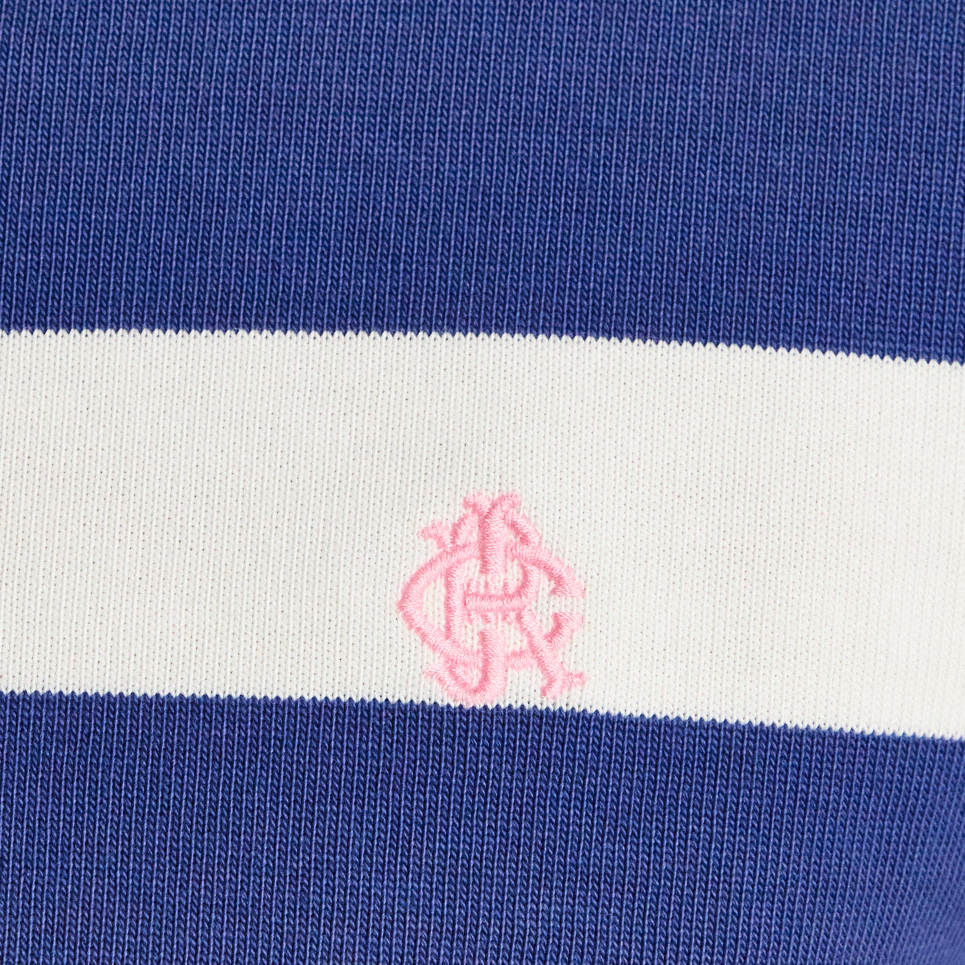 Men's Striped Long Sleeve Rugby Shirt