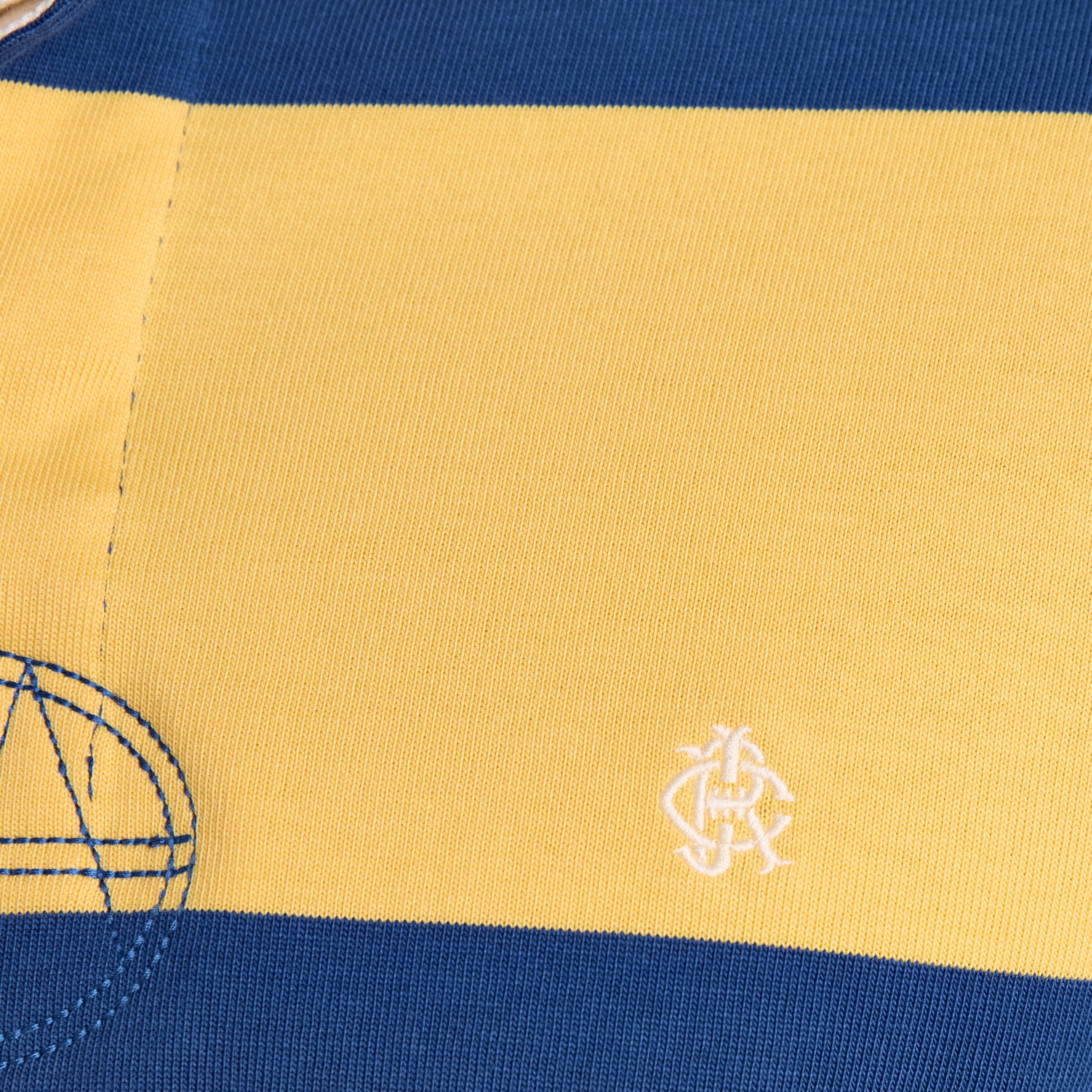 Men's Striped Long Sleeve Rugby Shirt