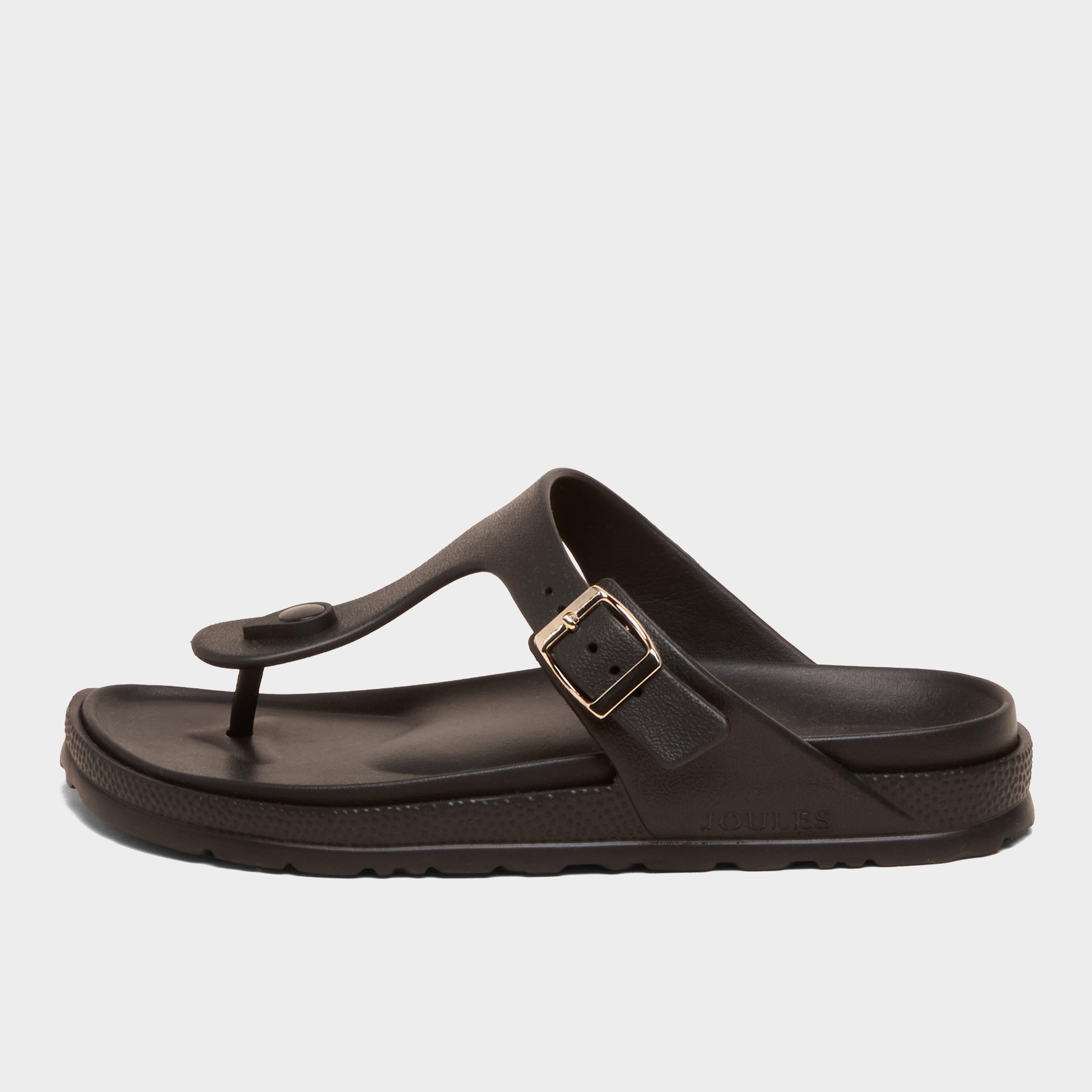Women’s Soleil Black Buckle Flip Flop