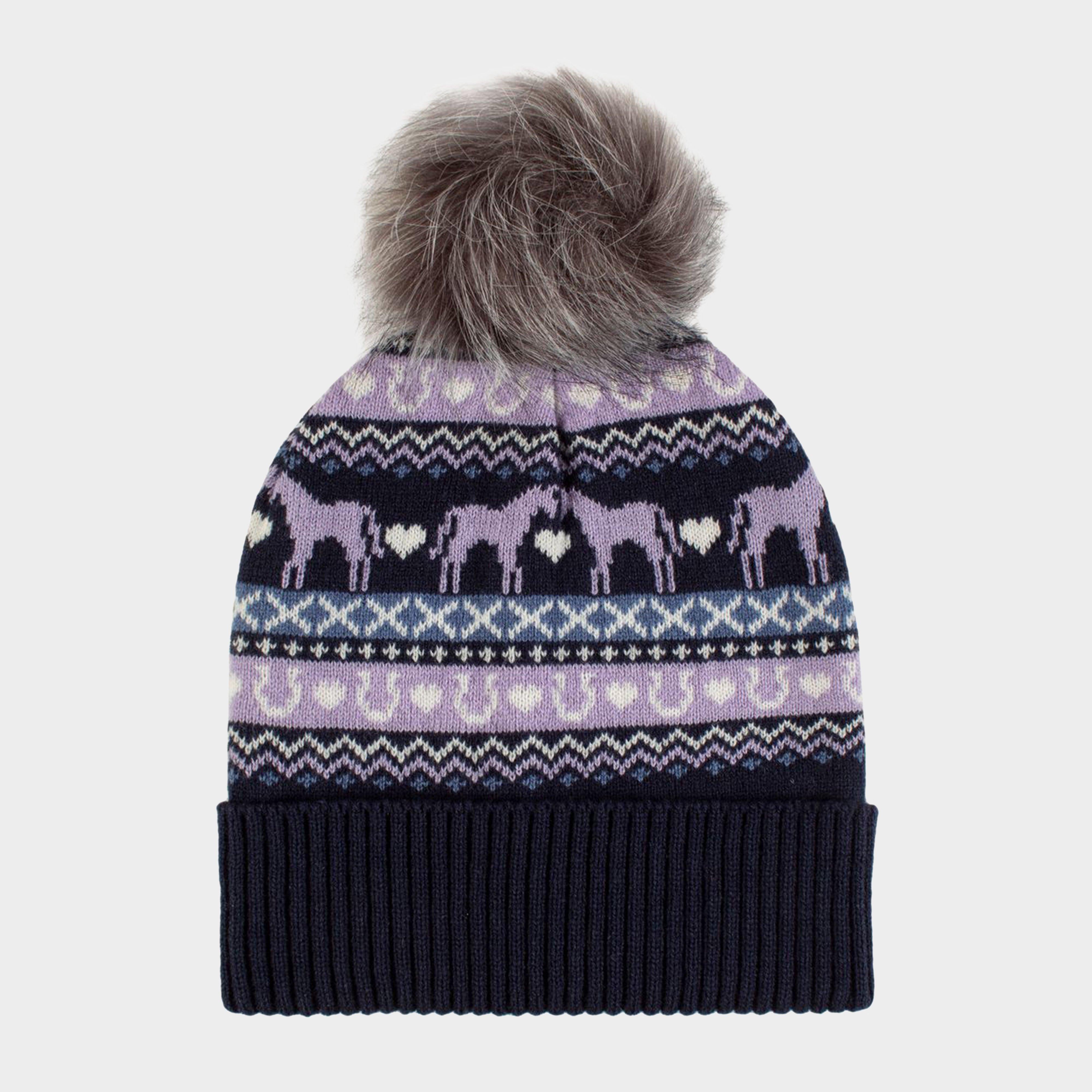 Kids' Fika Fairisle Junior Pom Pom Beanie