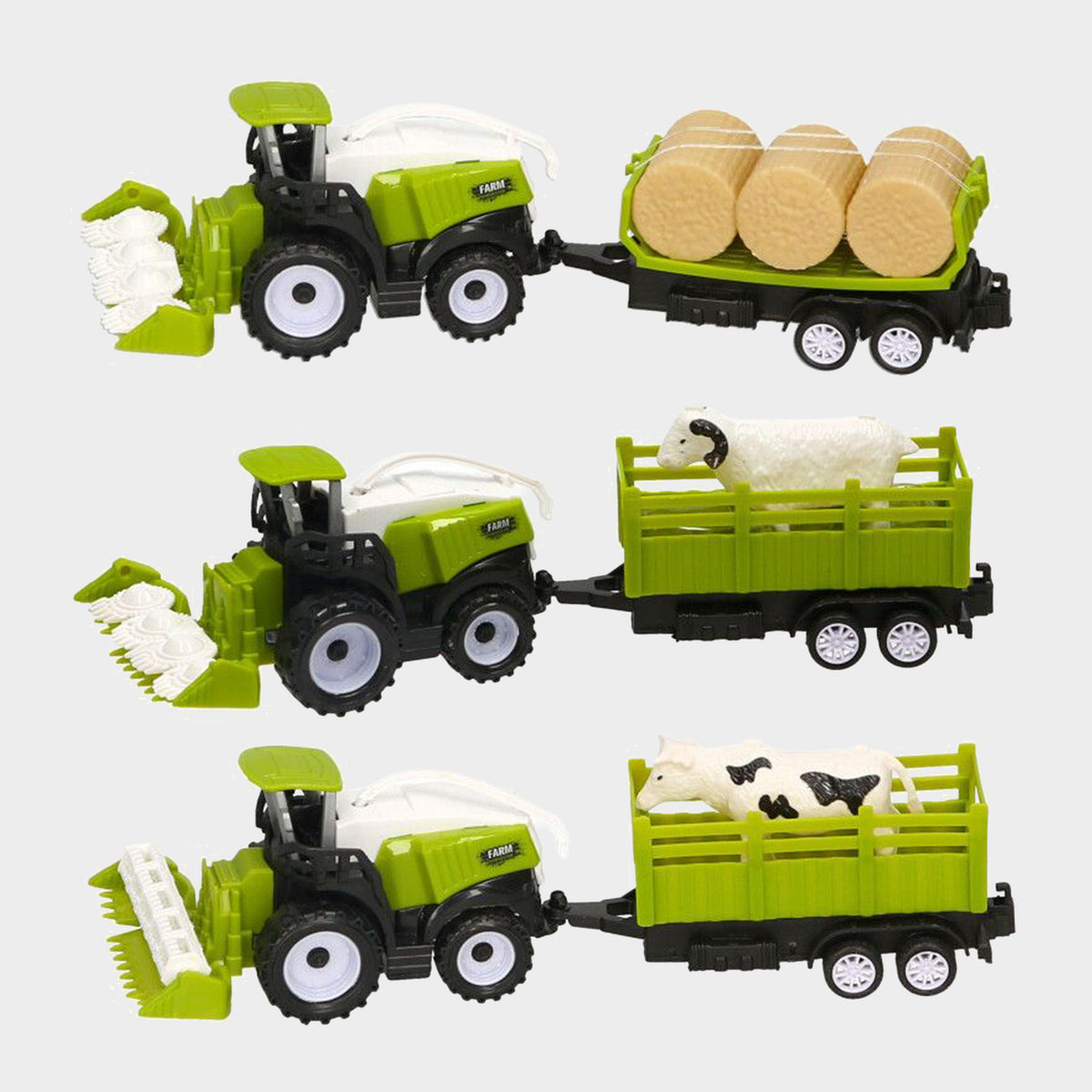 Combine Harvester and Trailer Toy Set