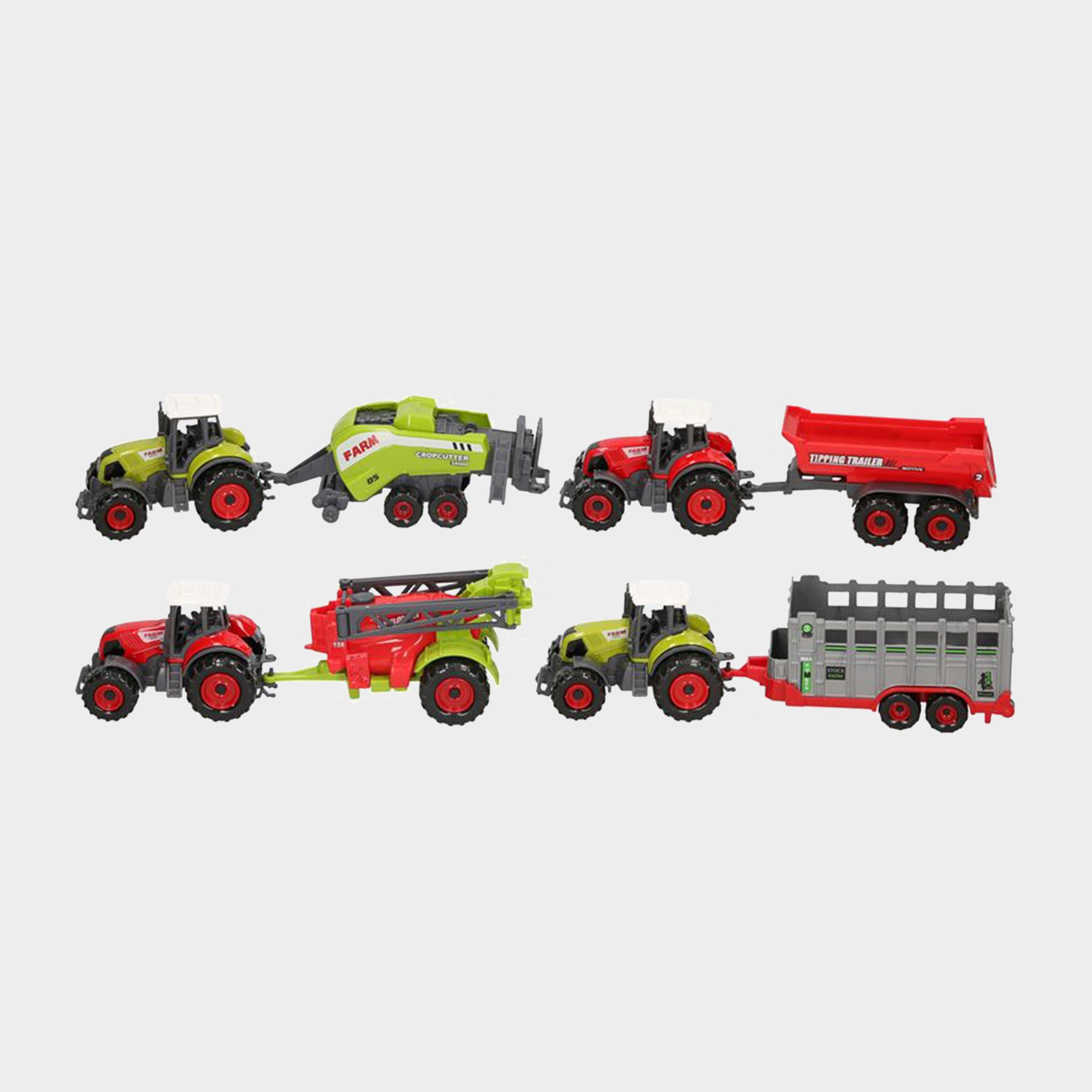 Farm Tractor with Trailer Toy Set
