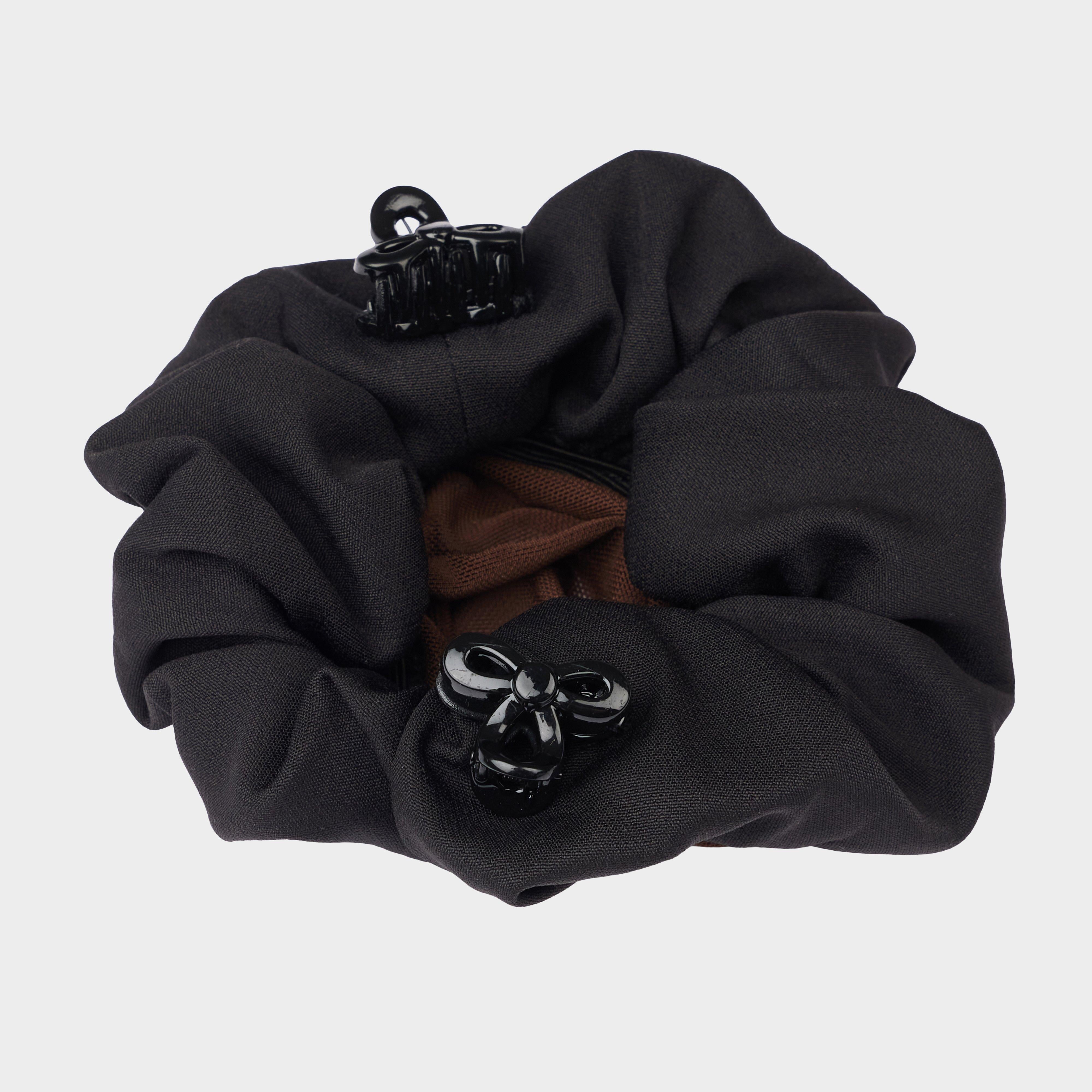 Crystal Hairnet Scrunchie Black/Brown