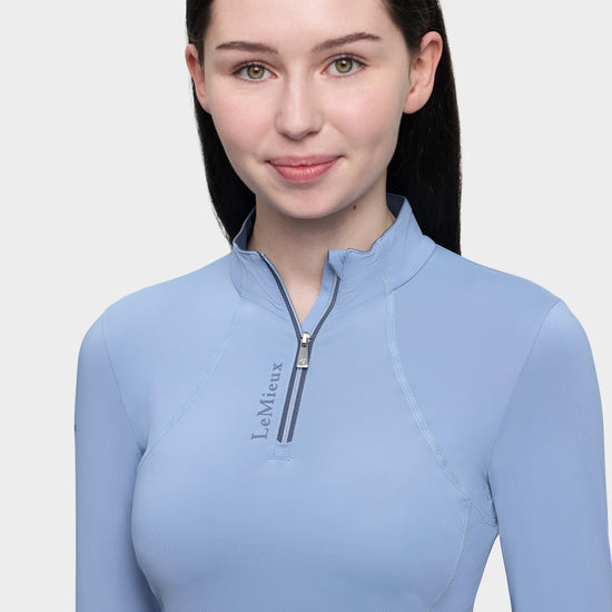 Young Rider Classique Long Sleeve Base Layer Powder Blue