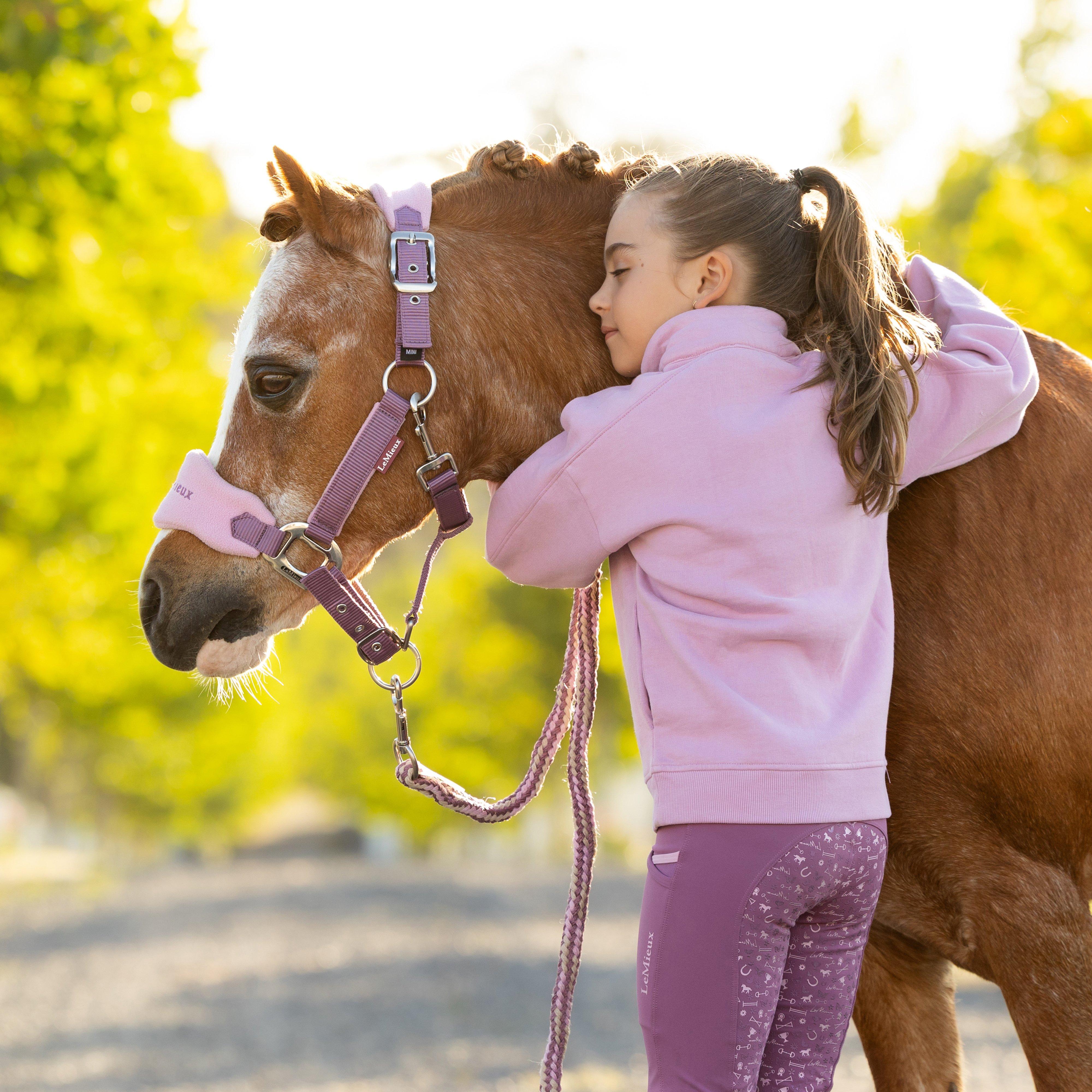 Mini Vogue Headcollar and Leadrope Mallow