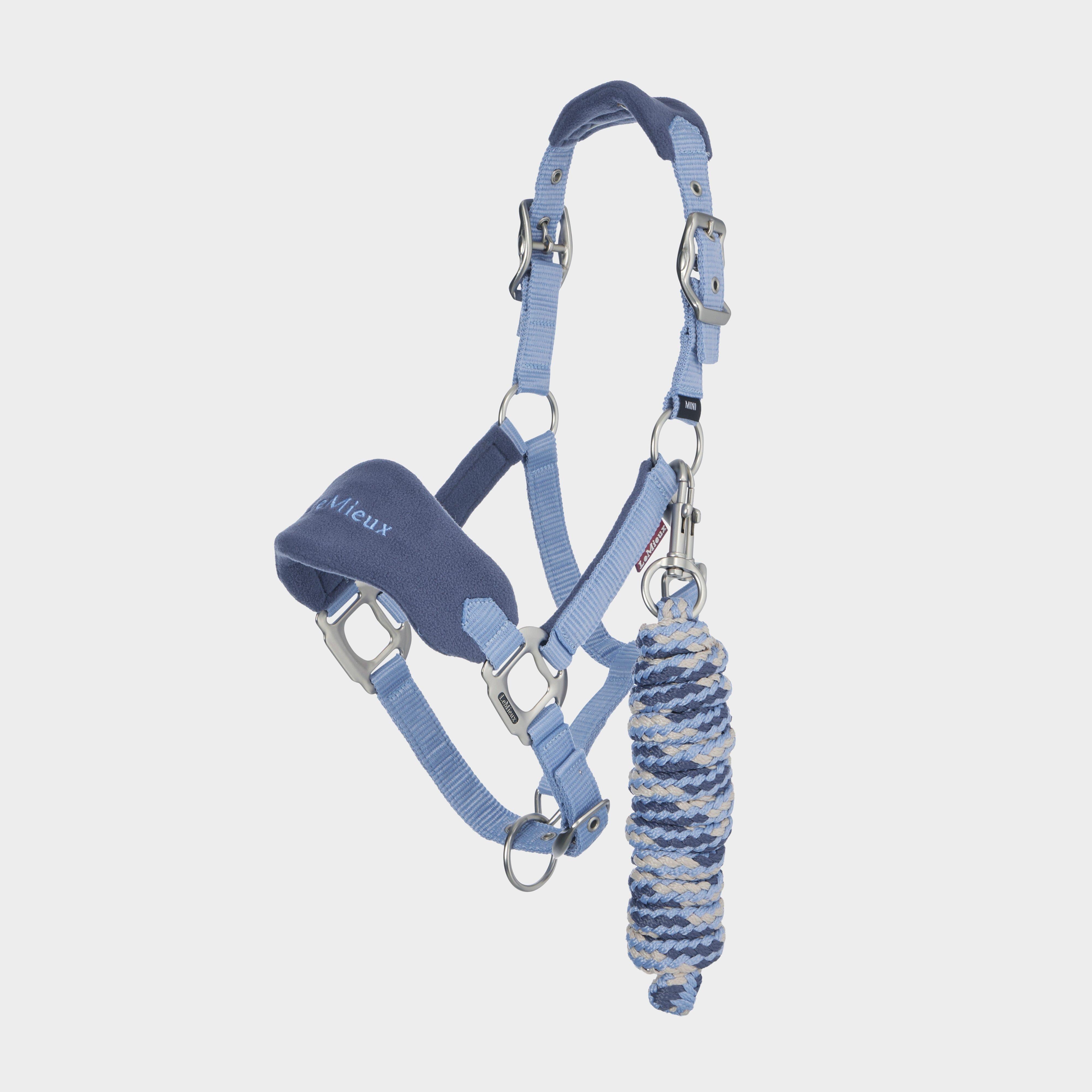 Mini Vogue Headcollar and Leadrope Powder Blue