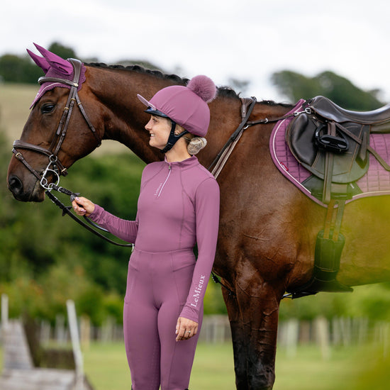 Suede Close Contact Saddle Pad Mallow