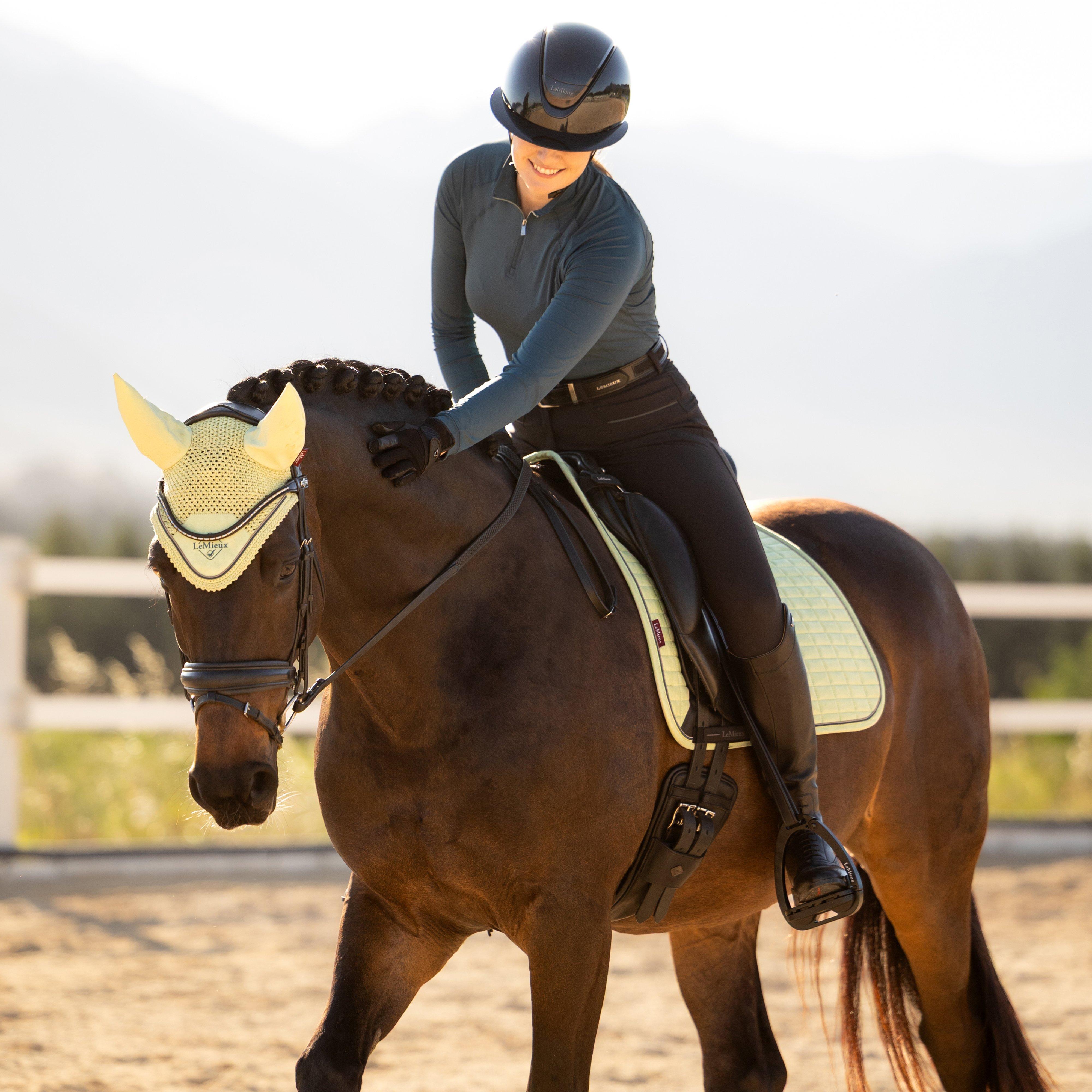 Suede Dressage Saddle Pad Macaron