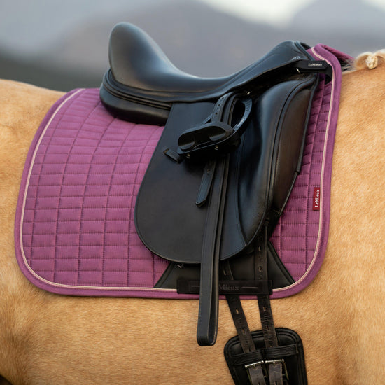 Suede Dressage Saddle Pad Mallow