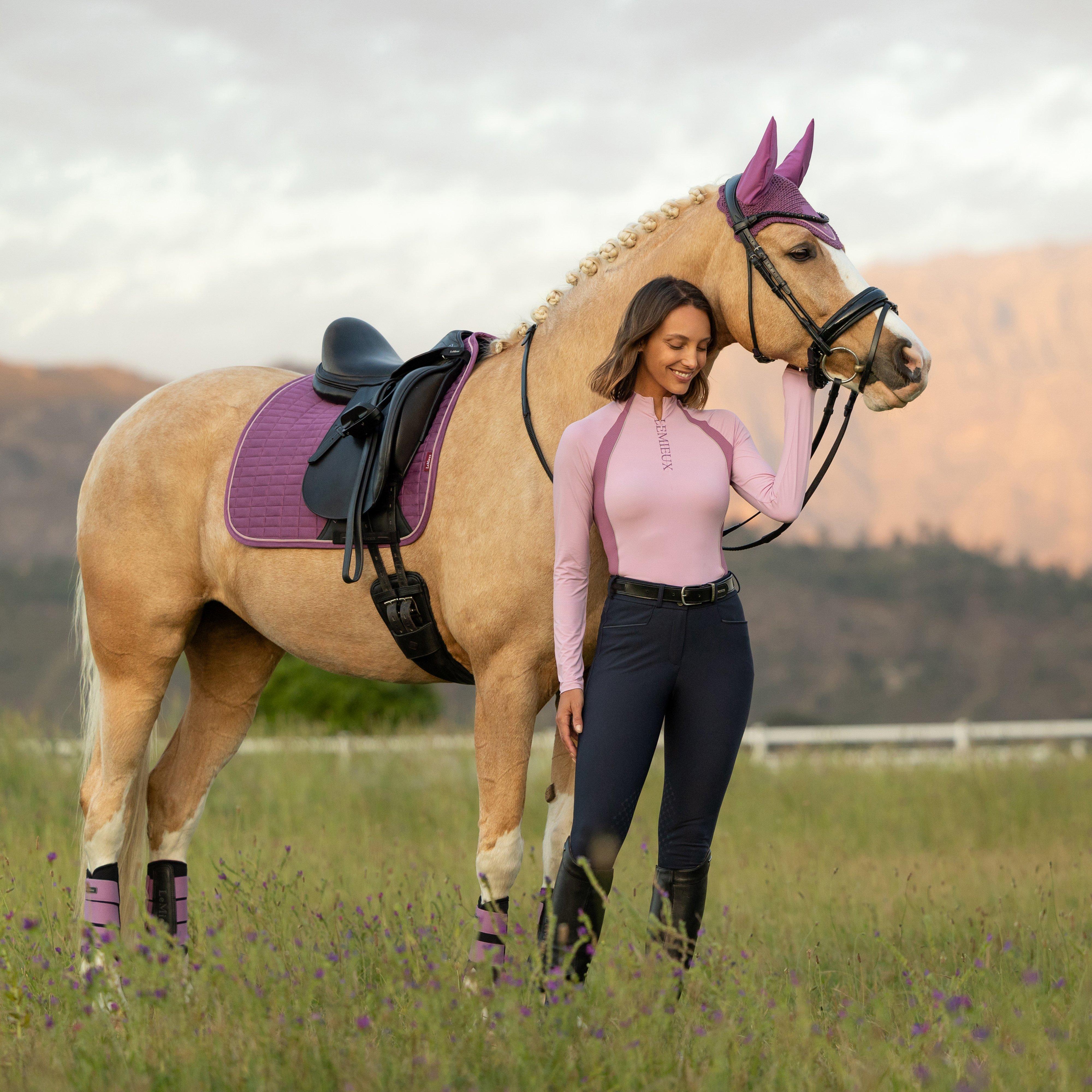 Suede Dressage Saddle Pad Mallow