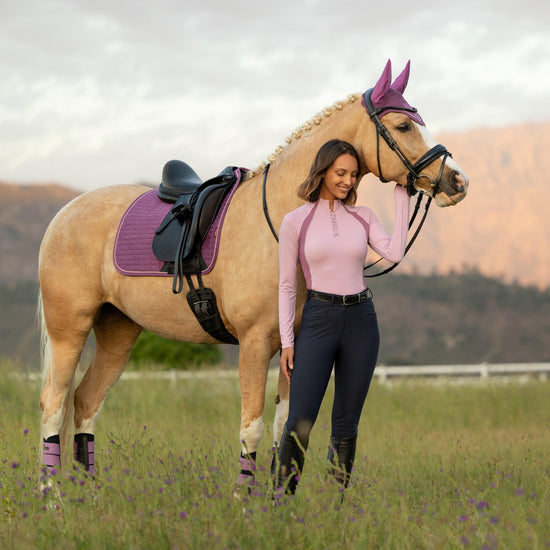 Suede Dressage Saddle Pad Mallow
