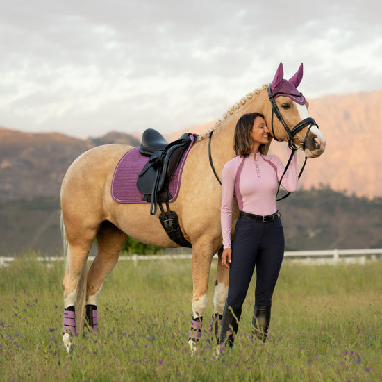 Suede Dressage Saddle Pad Mallow