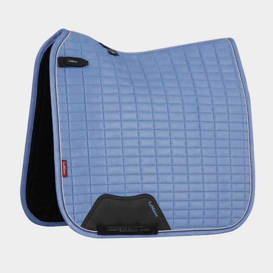 Suede Dressage Saddle Pad Powder Blue