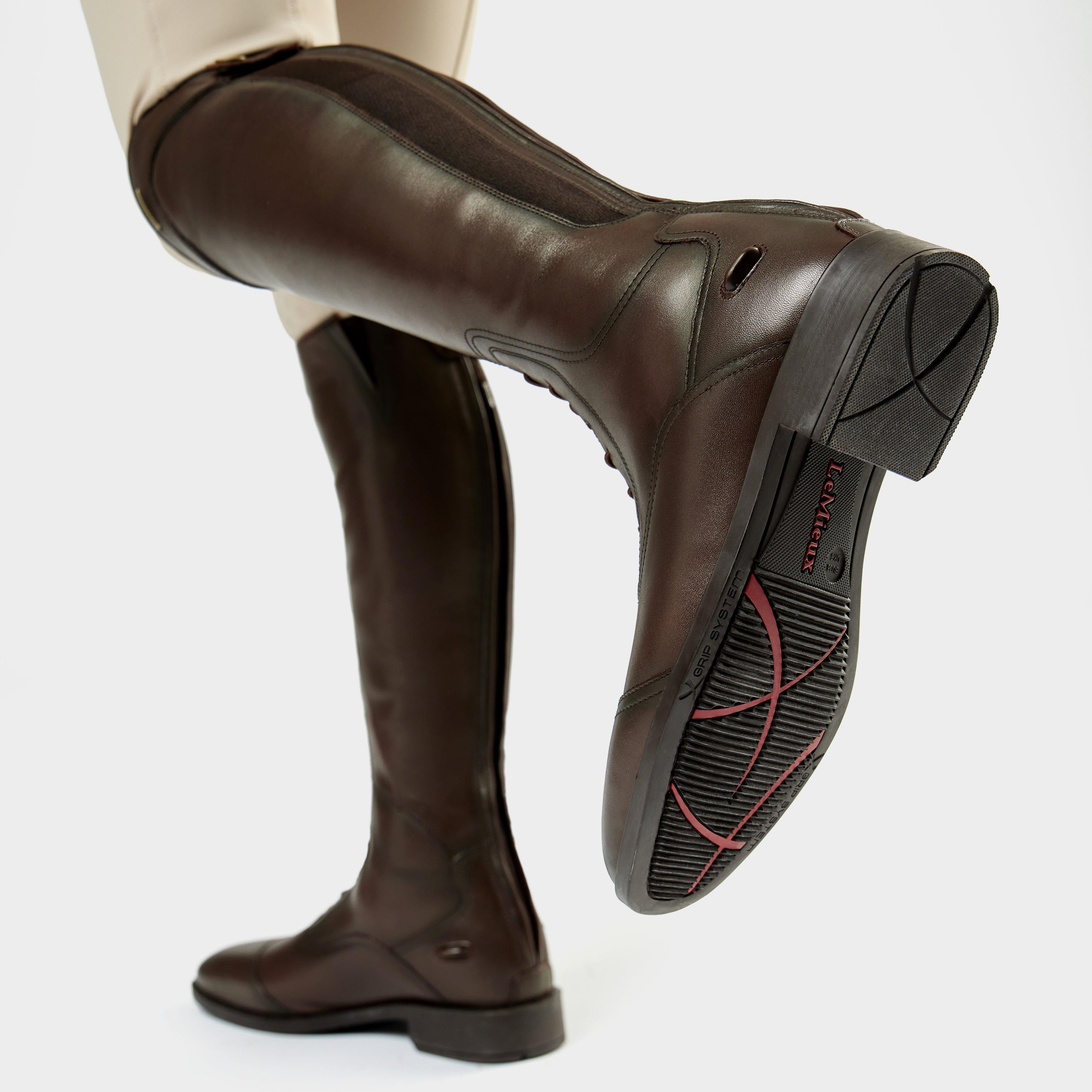 Womens Field Riding Boots Short Brown