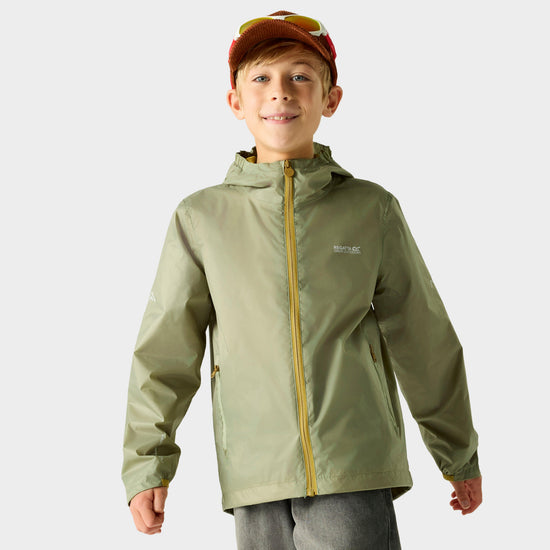 Kids’ Lever Waterproof Shell Jacket Sage Green
