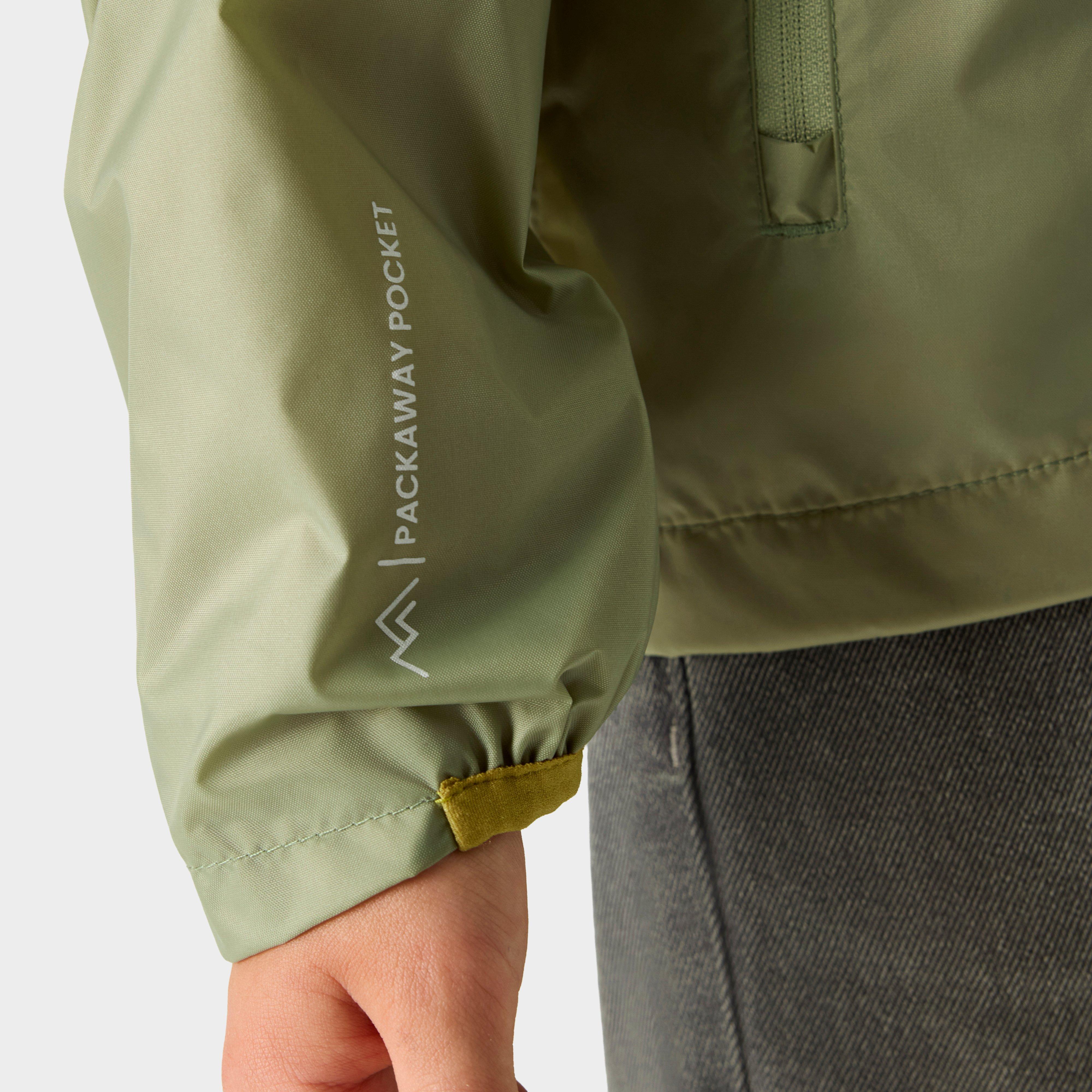 Kids’ Lever Waterproof Shell Jacket Sage Green