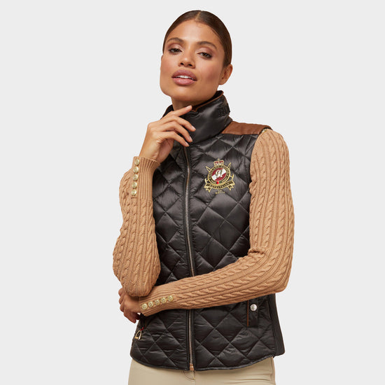 Women's Diamond Quilt Classic Gilet Khaki