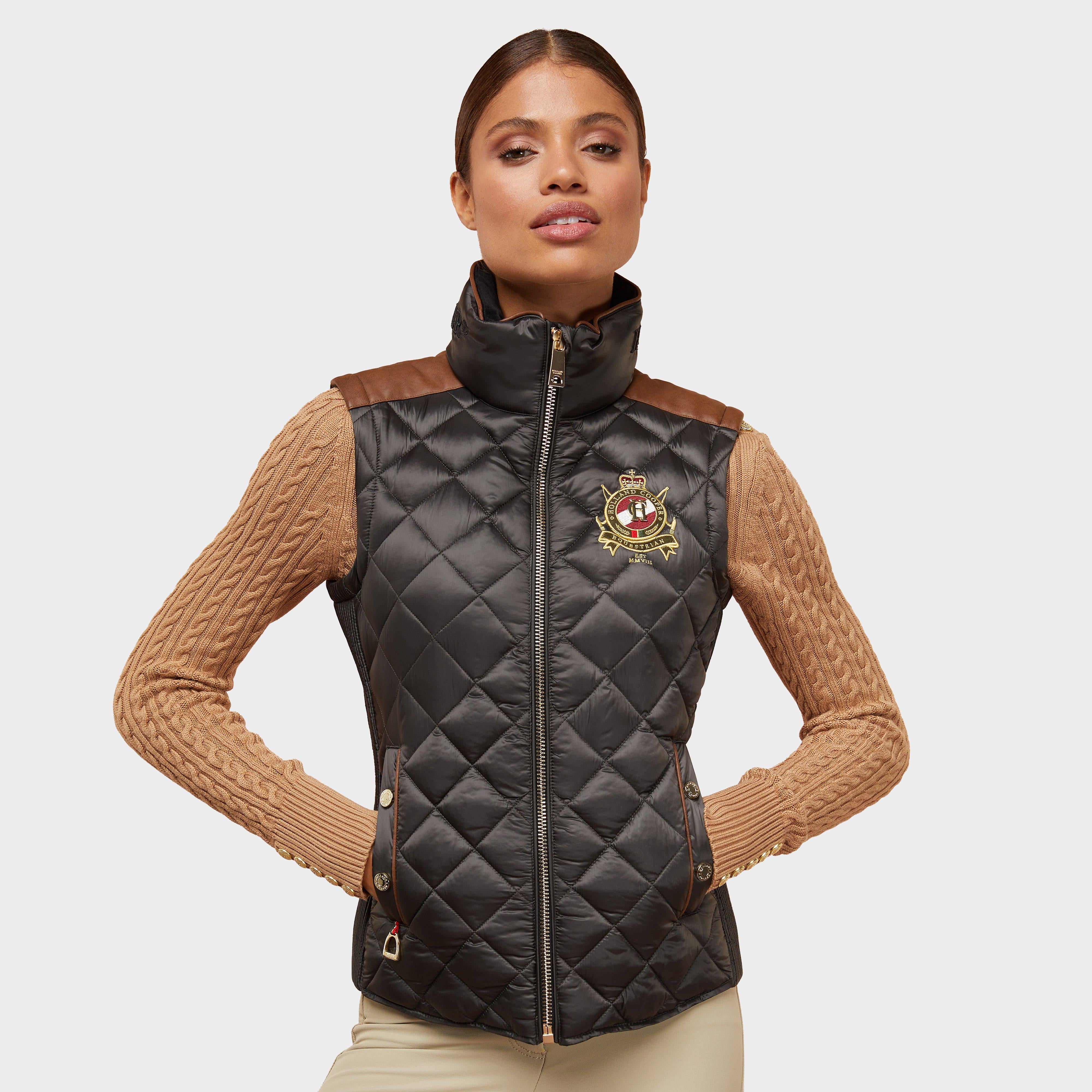 Women's Diamond Quilt Classic Gilet Khaki
