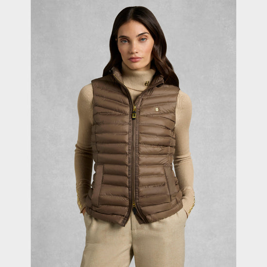 Women's Lightweight Puffer Gilet Chestnut