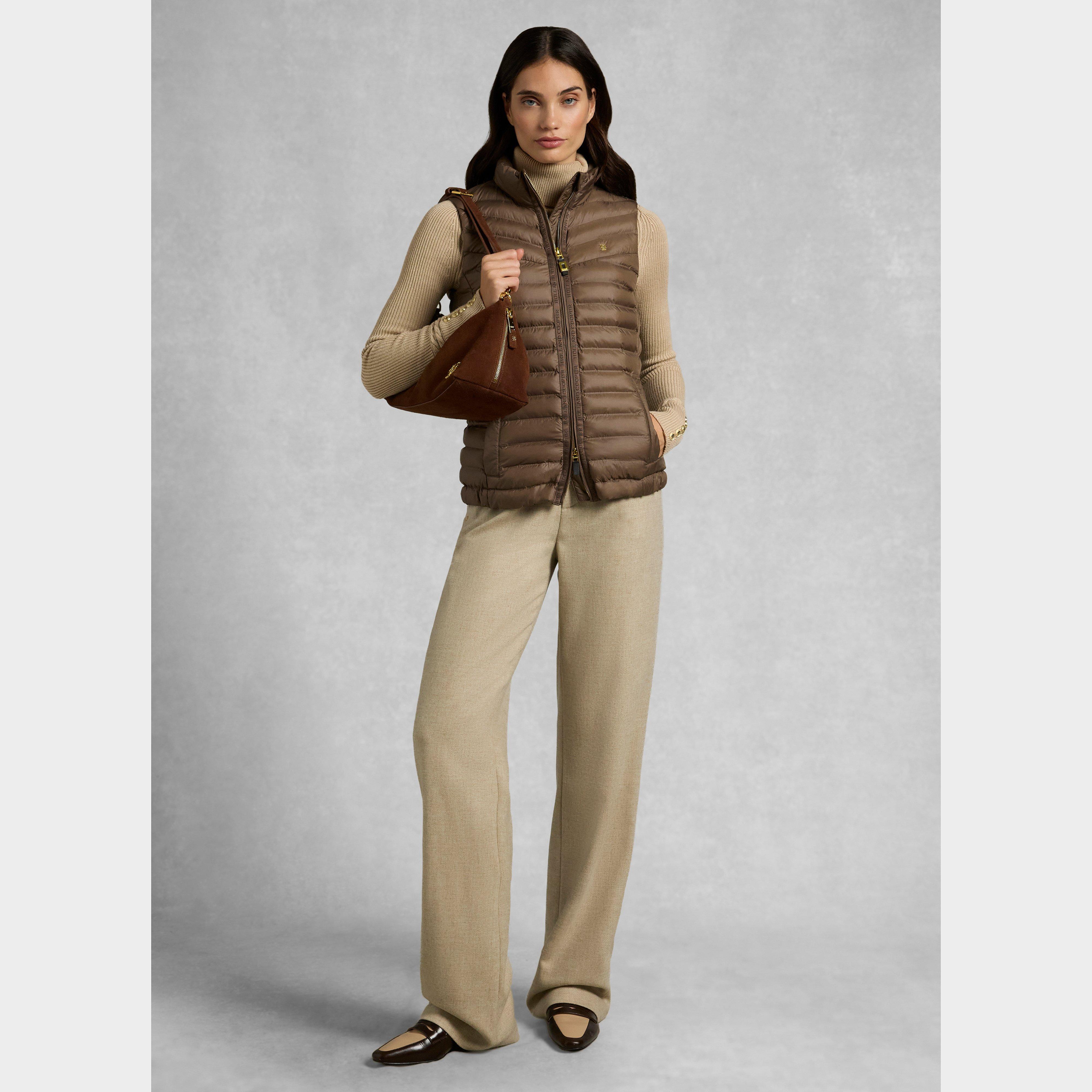 Women's Lightweight Puffer Gilet Chestnut